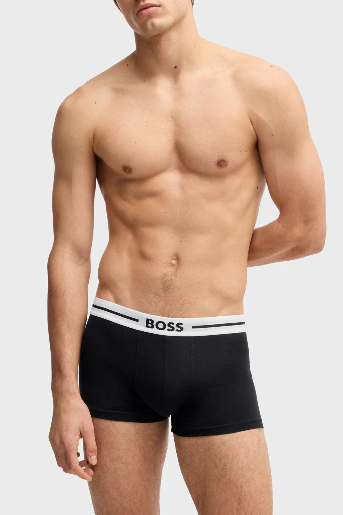 Boss Logolu Streç Pamuklu 3 Pack Erkek Boxer 50531694 981 SİYAH - 13