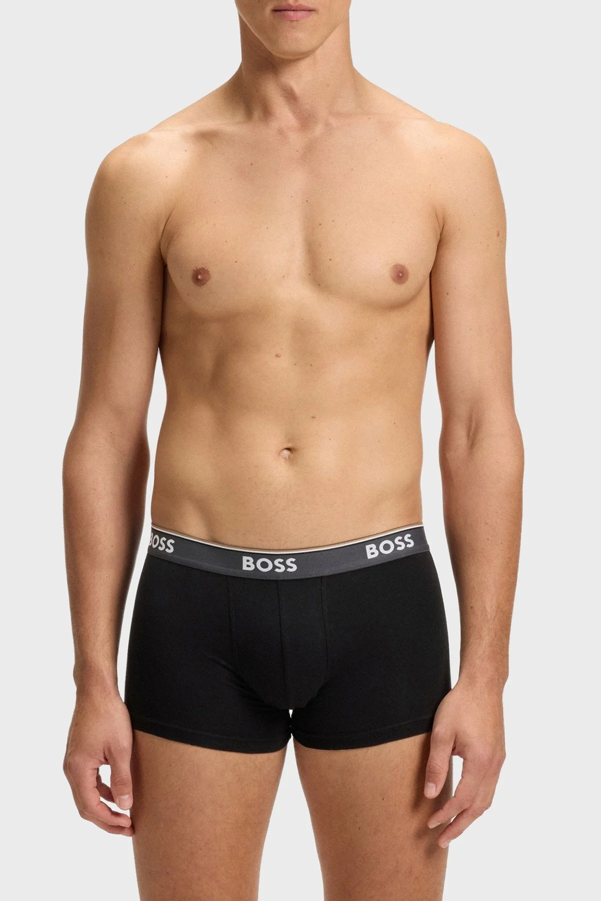 Boss Logolu Streç Pamuklu 3 Pack Erkek Boxer 50531701 960 SİYAH - 2