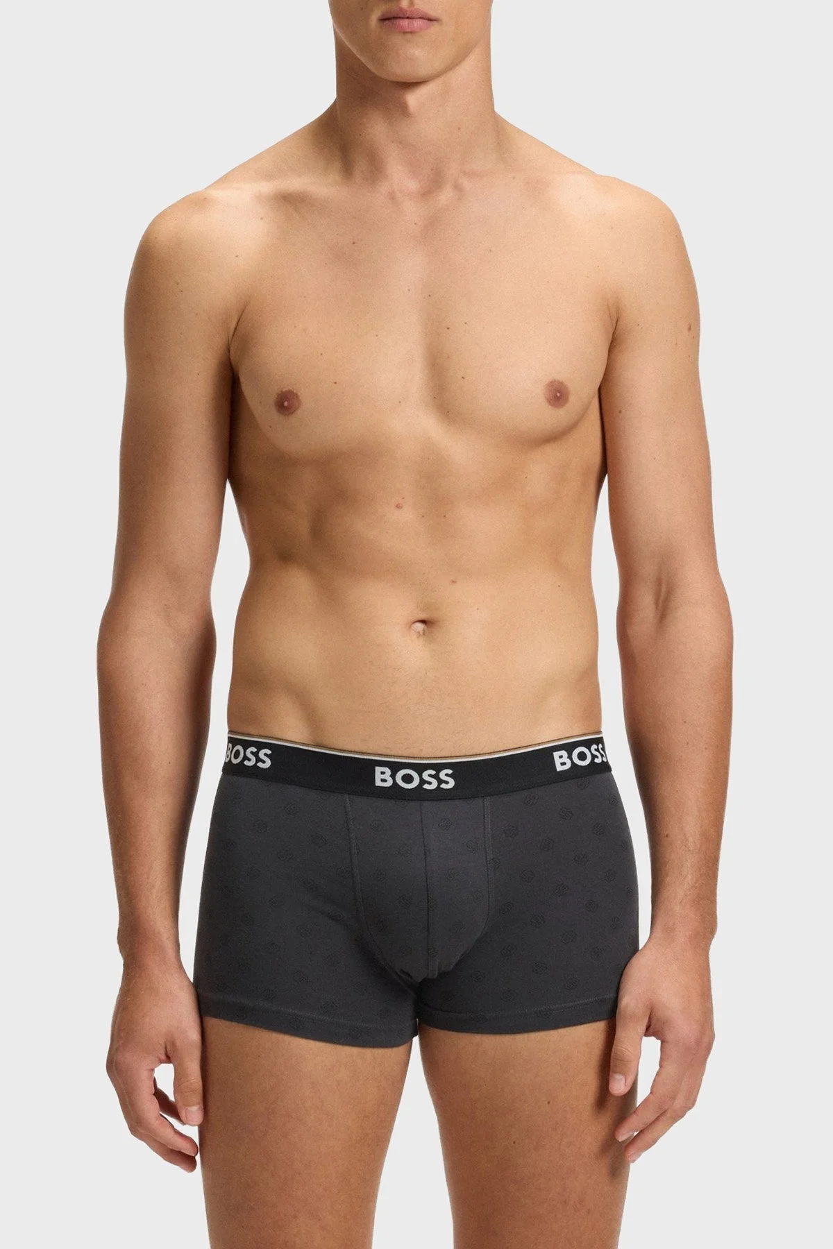 Boss Logolu Streç Pamuklu 3 Pack Erkek Boxer 50531701 960 SİYAH - 3