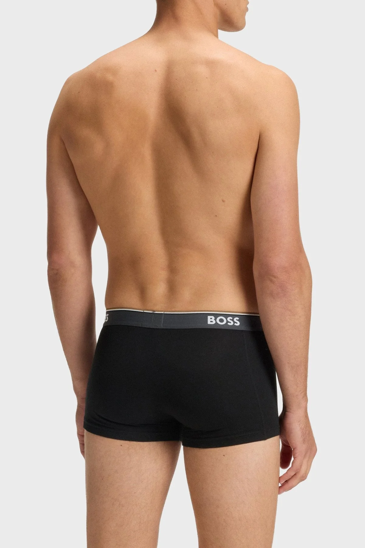 Boss Logolu Streç Pamuklu 3 Pack Erkek Boxer 50531701 960 SİYAH - 4