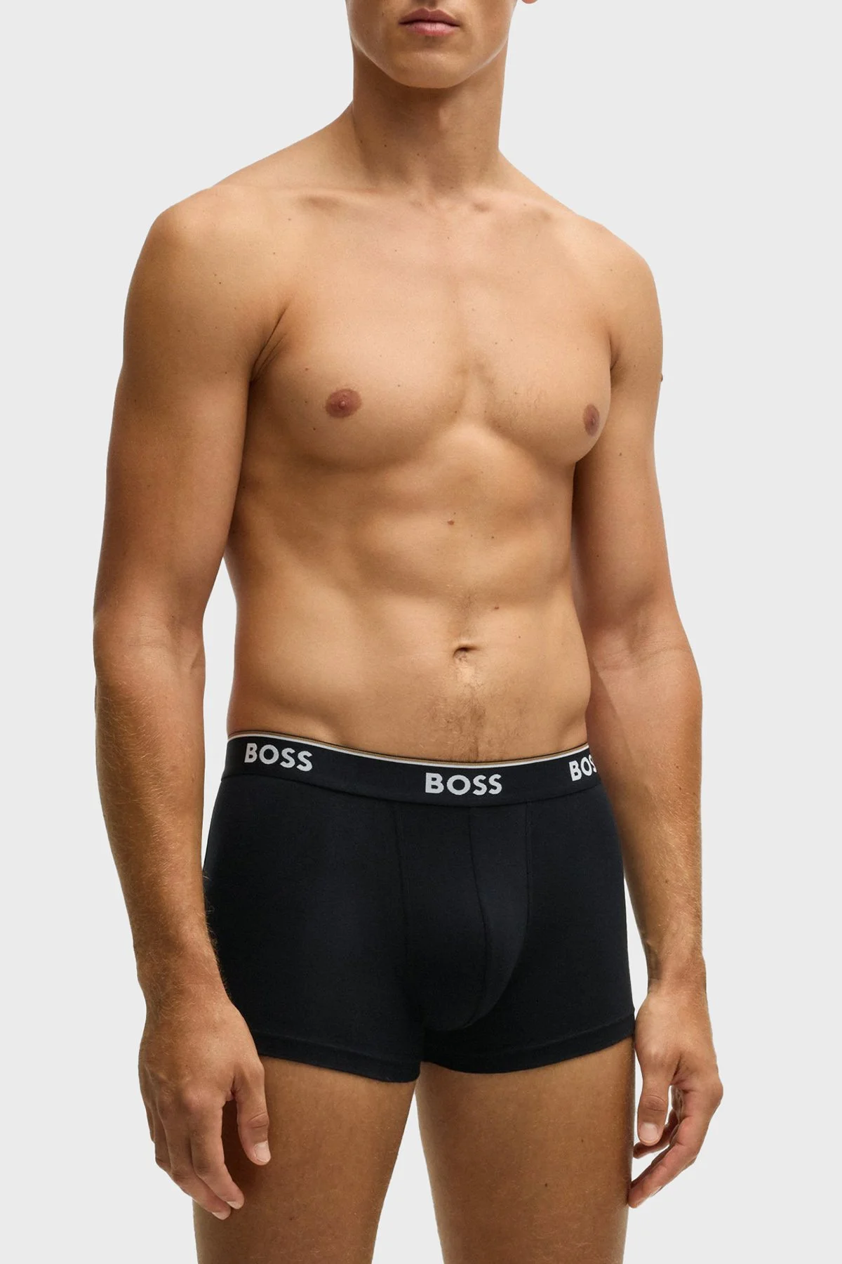 Boss Logolu Streç Pamuklu 3 Pack Erkek Boxer 50531701 964 Siyah-Kahve-Krem - 2