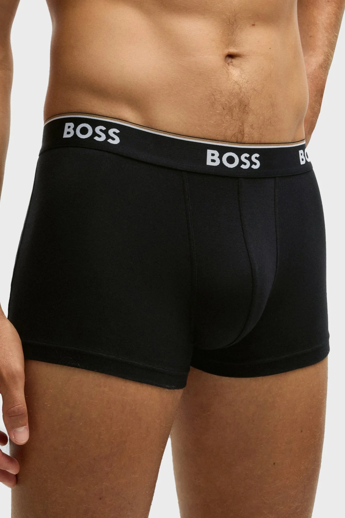 Boss Logolu Streç Pamuklu 3 Pack Erkek Boxer 50531701 964 Siyah-Kahve-Krem - 5