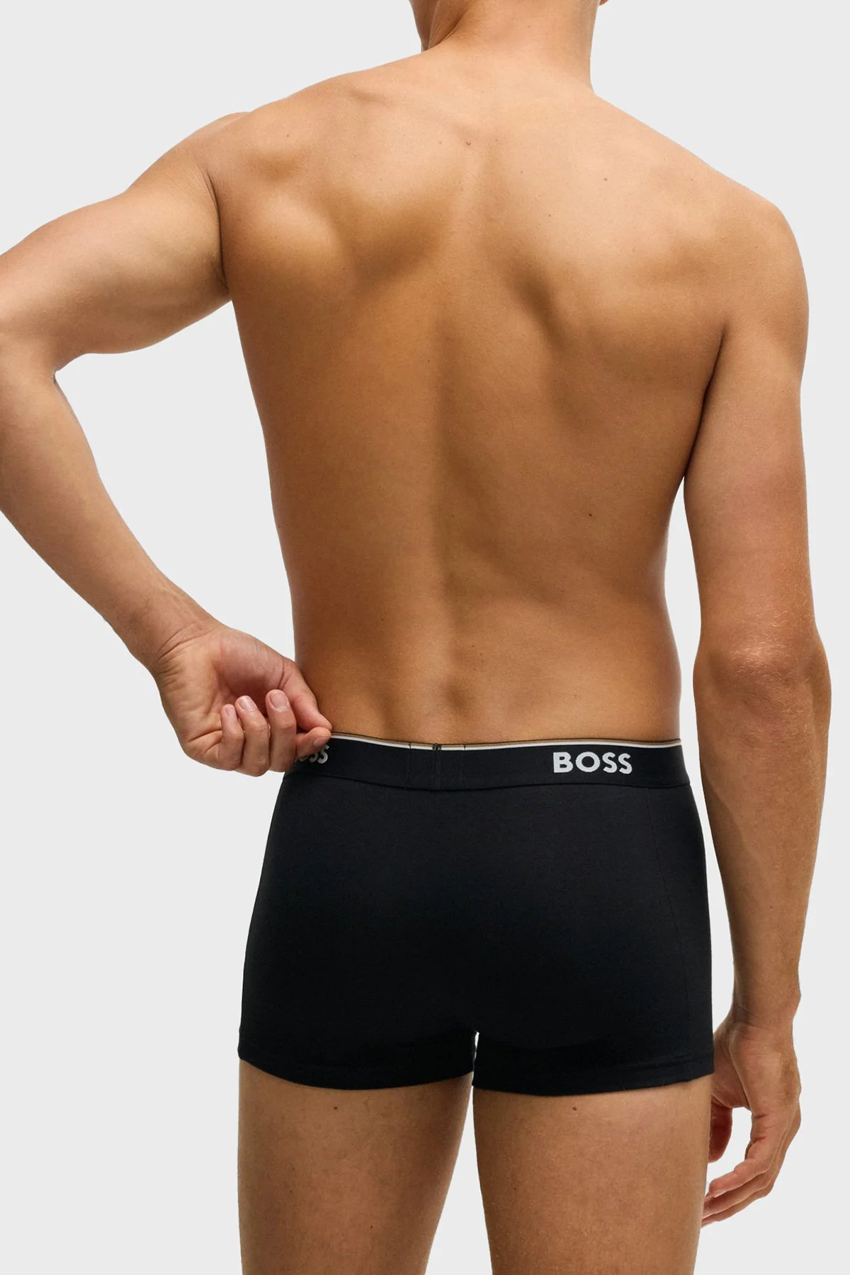 Boss Logolu Streç Pamuklu 3 Pack Erkek Boxer 50531701 964 Siyah-Kahve-Krem - 6
