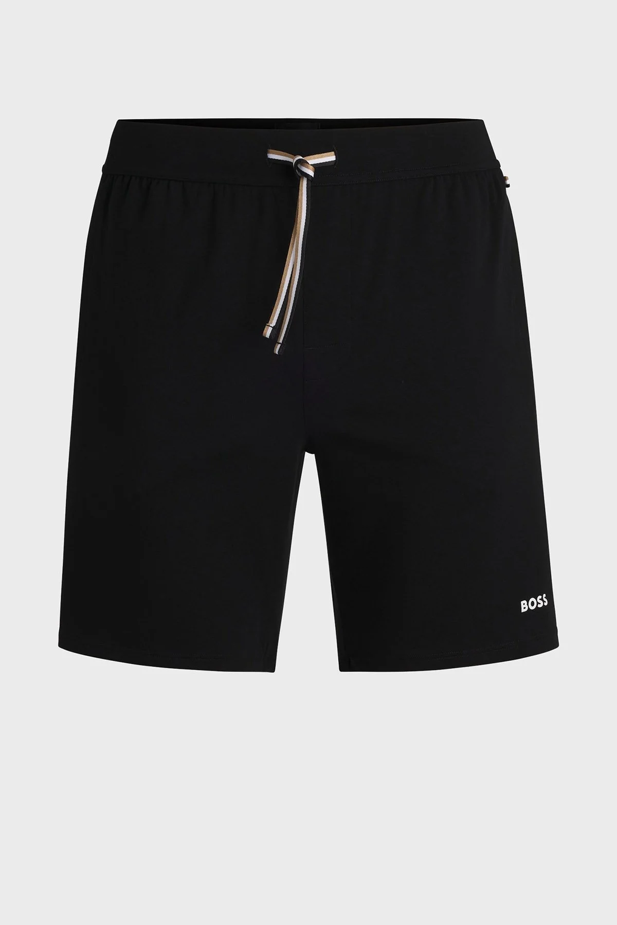 Boss Logolu Streç Pamuklu Regular Fit Normal Bel Cepli Erkek Short 50515394 001 SİYAH - 6