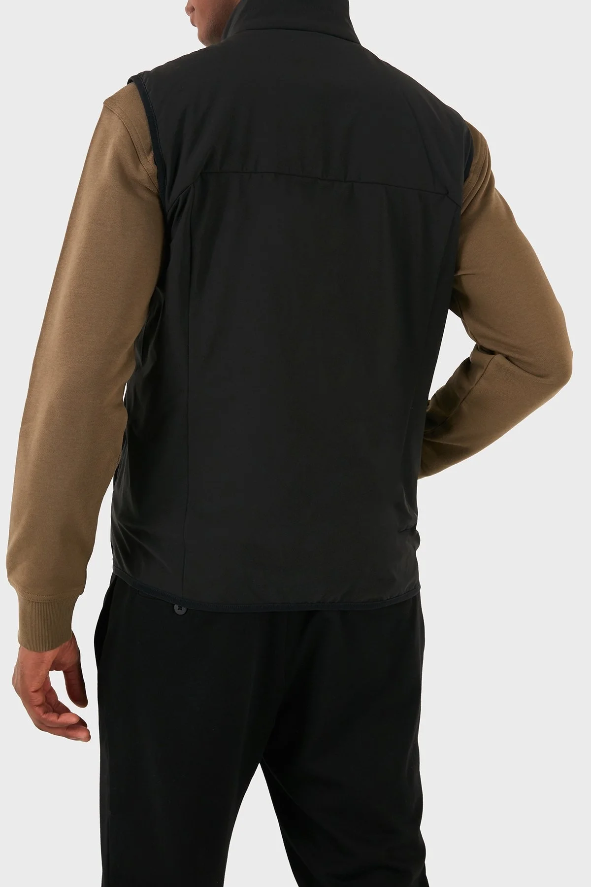 Boss Logolu Su İtici Regular Fit Dik Yaka Erkek Yelek 50514328 001 SİYAH - 2