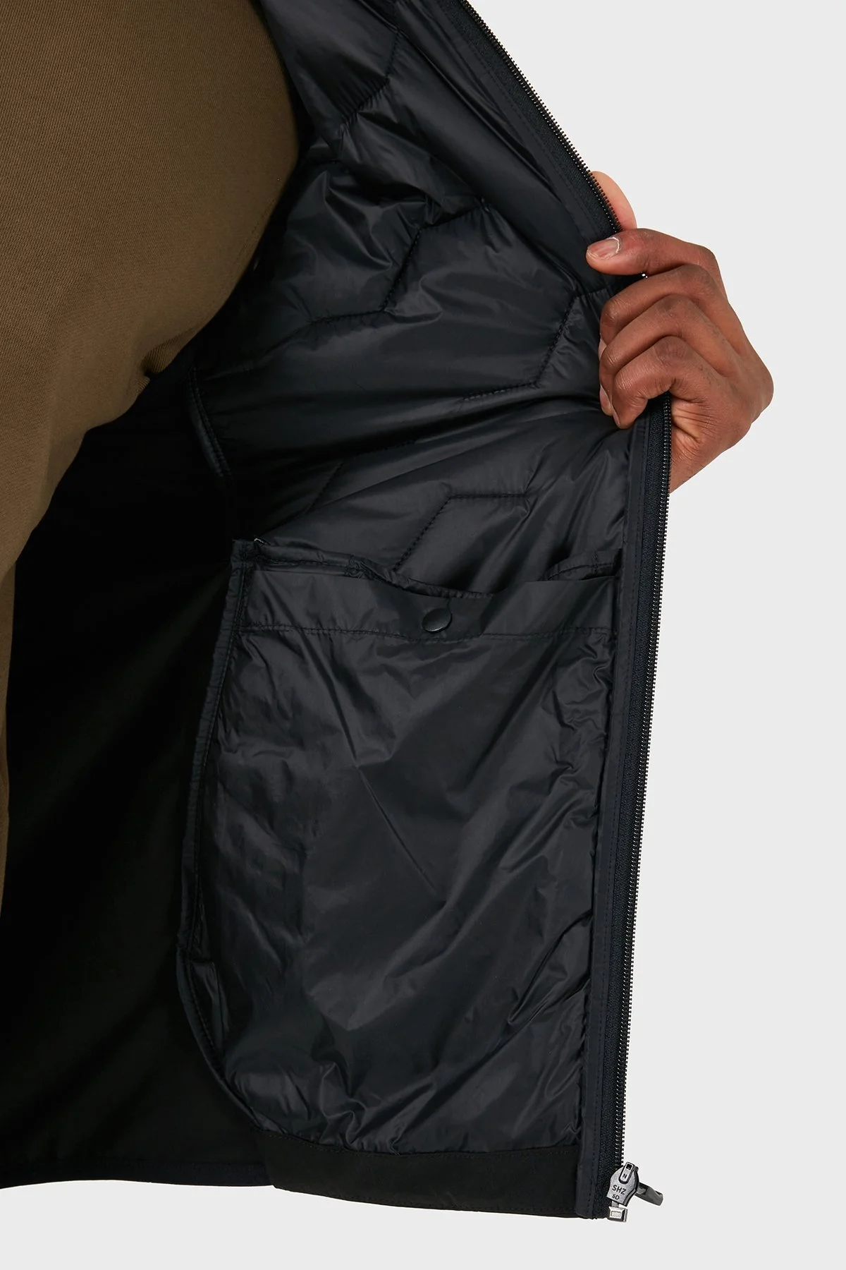 Boss Logolu Su İtici Regular Fit Dik Yaka Erkek Yelek 50514328 001 SİYAH - 6