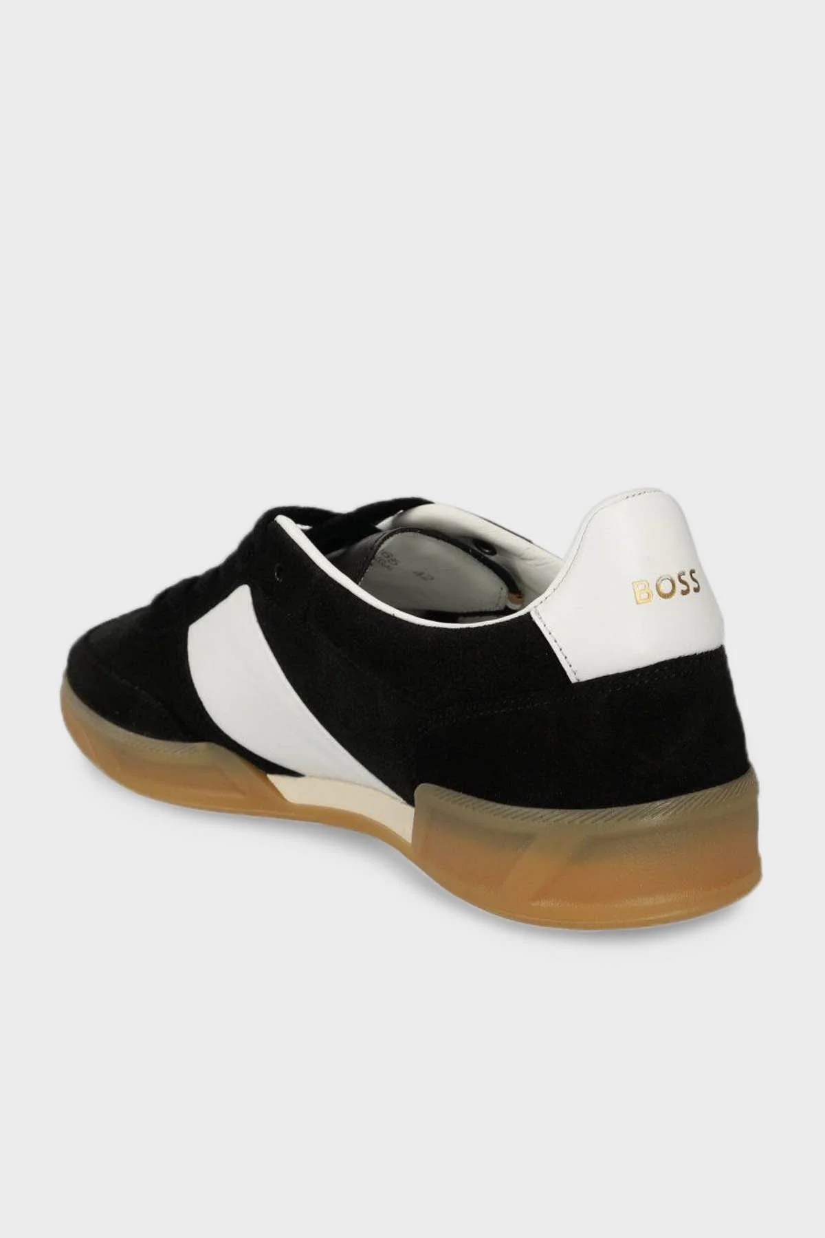 Boss Logolu Süet Deri Sneaker Erkek Ayakkabı 50512365 001 SİYAH - 7