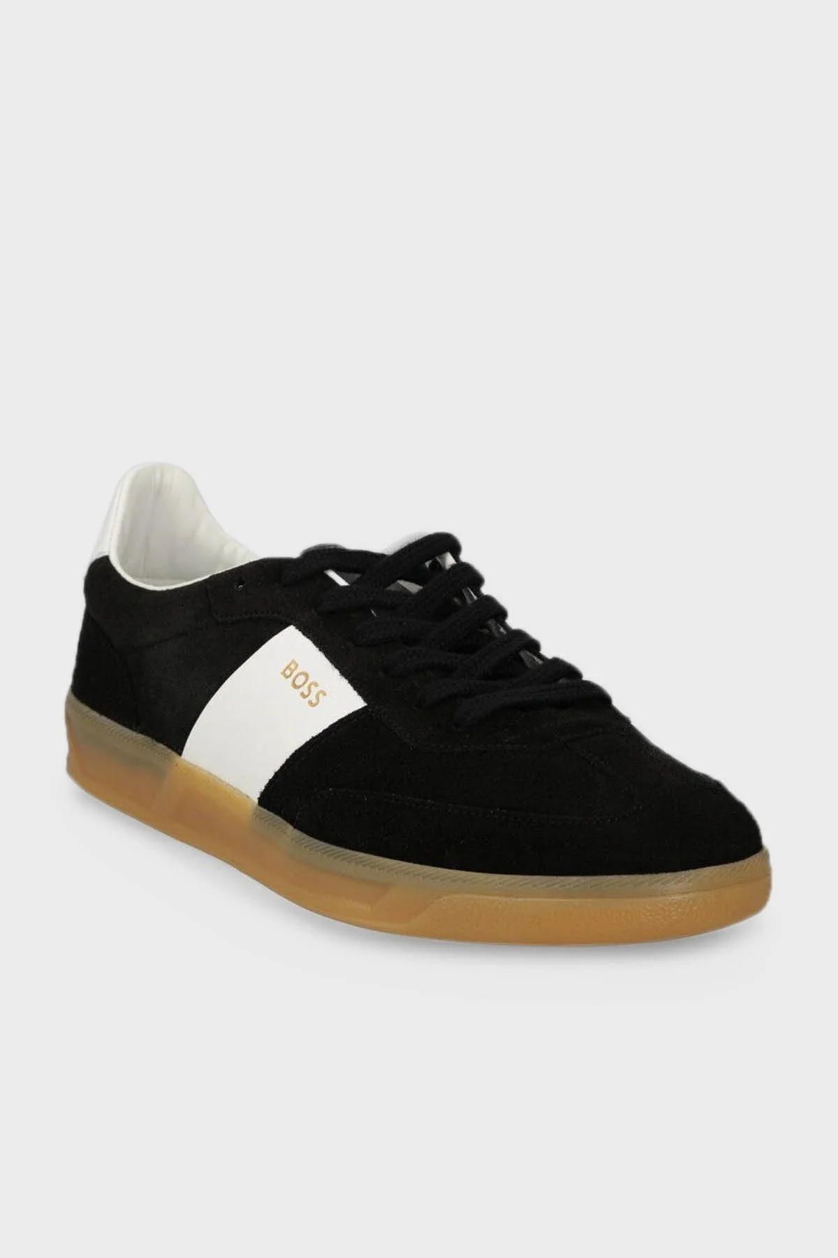 Boss Logolu Süet Deri Sneaker Erkek Ayakkabı 50512365 001 SİYAH - 8