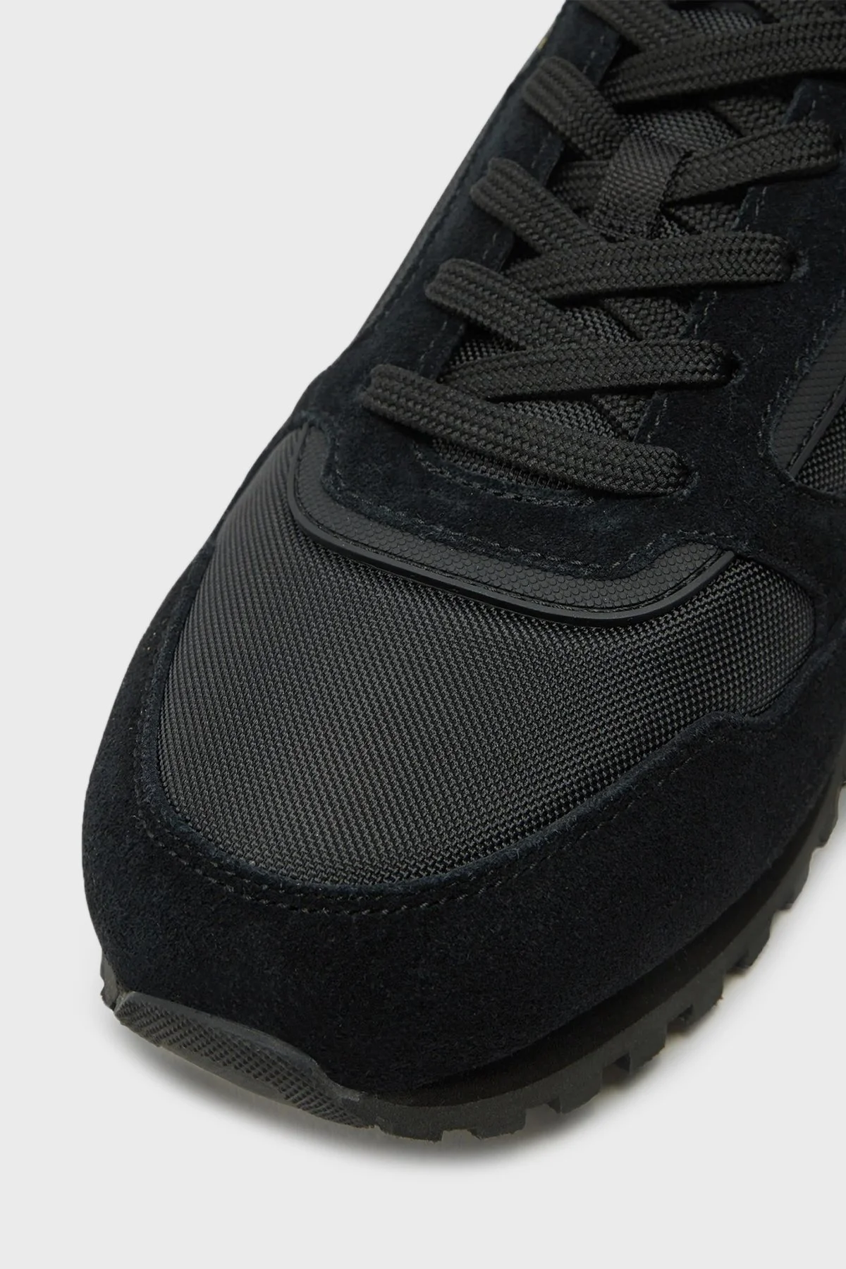 Boss Logolu Süet Detaylı Sneaker Erkek Ayakkabı 50523221 007 SİYAH - 4