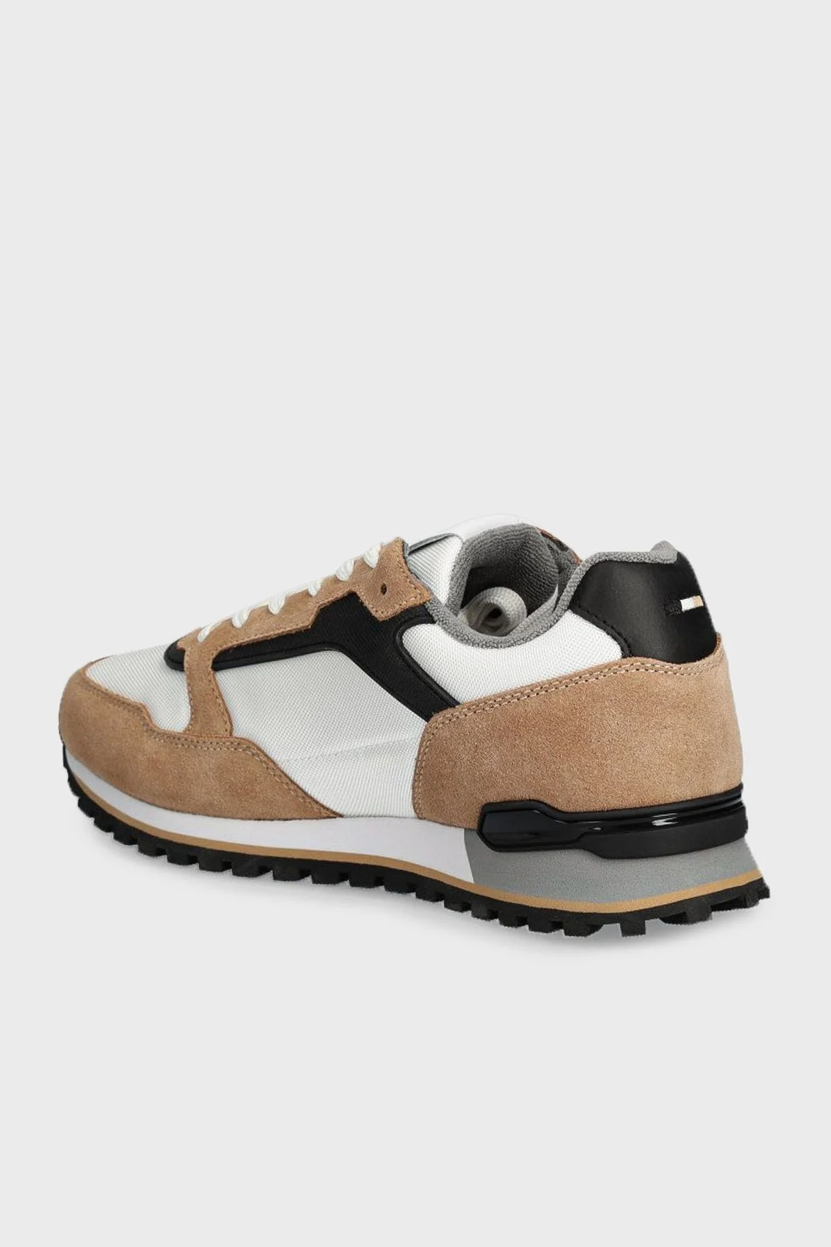 Boss Logolu Süet Detaylı Sneaker Erkek Ayakkabı 50523221 281 KAHVE-BEYAZ - 2