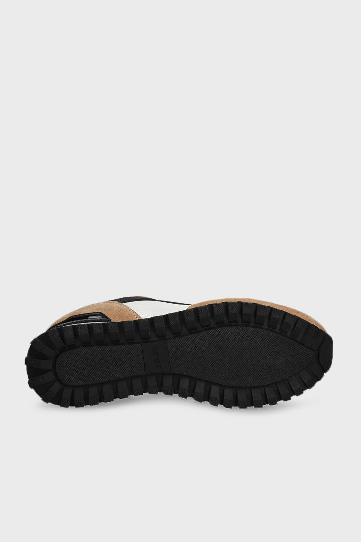 Boss Logolu Süet Detaylı Sneaker Erkek Ayakkabı 50523221 281 KAHVE-BEYAZ - 5