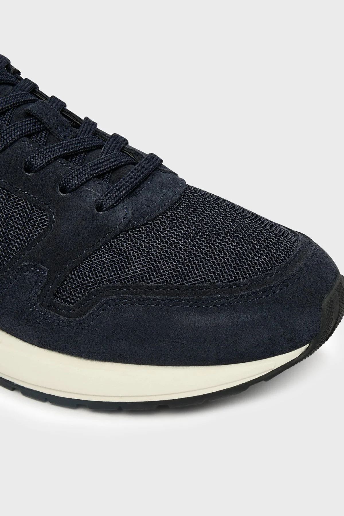 Boss Logolu Süet Detaylı Sneaker Erkek Ayakkabı 50554612 401 LACİVERT - 6