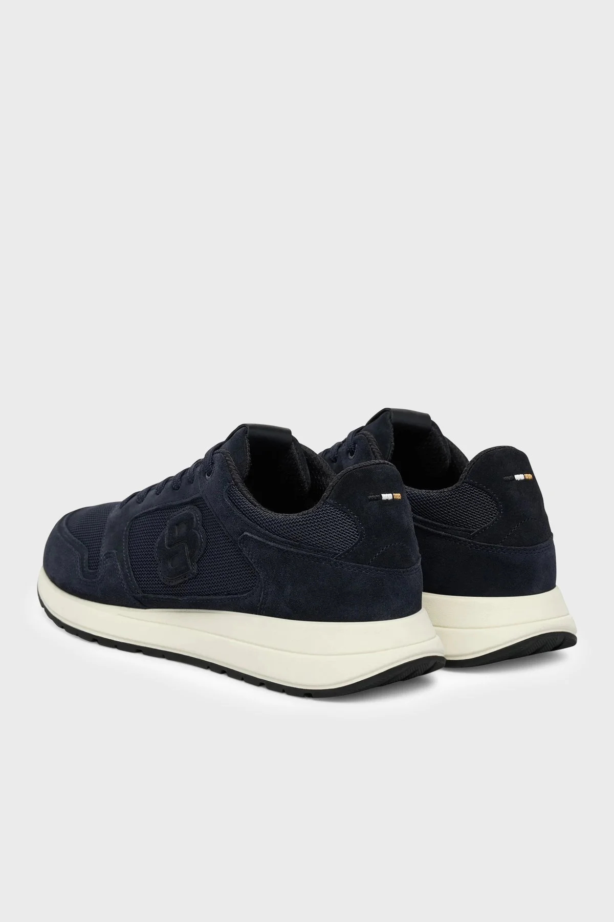 Boss Logolu Süet Detaylı Sneaker Erkek Ayakkabı 50554612 401 LACİVERT - 4