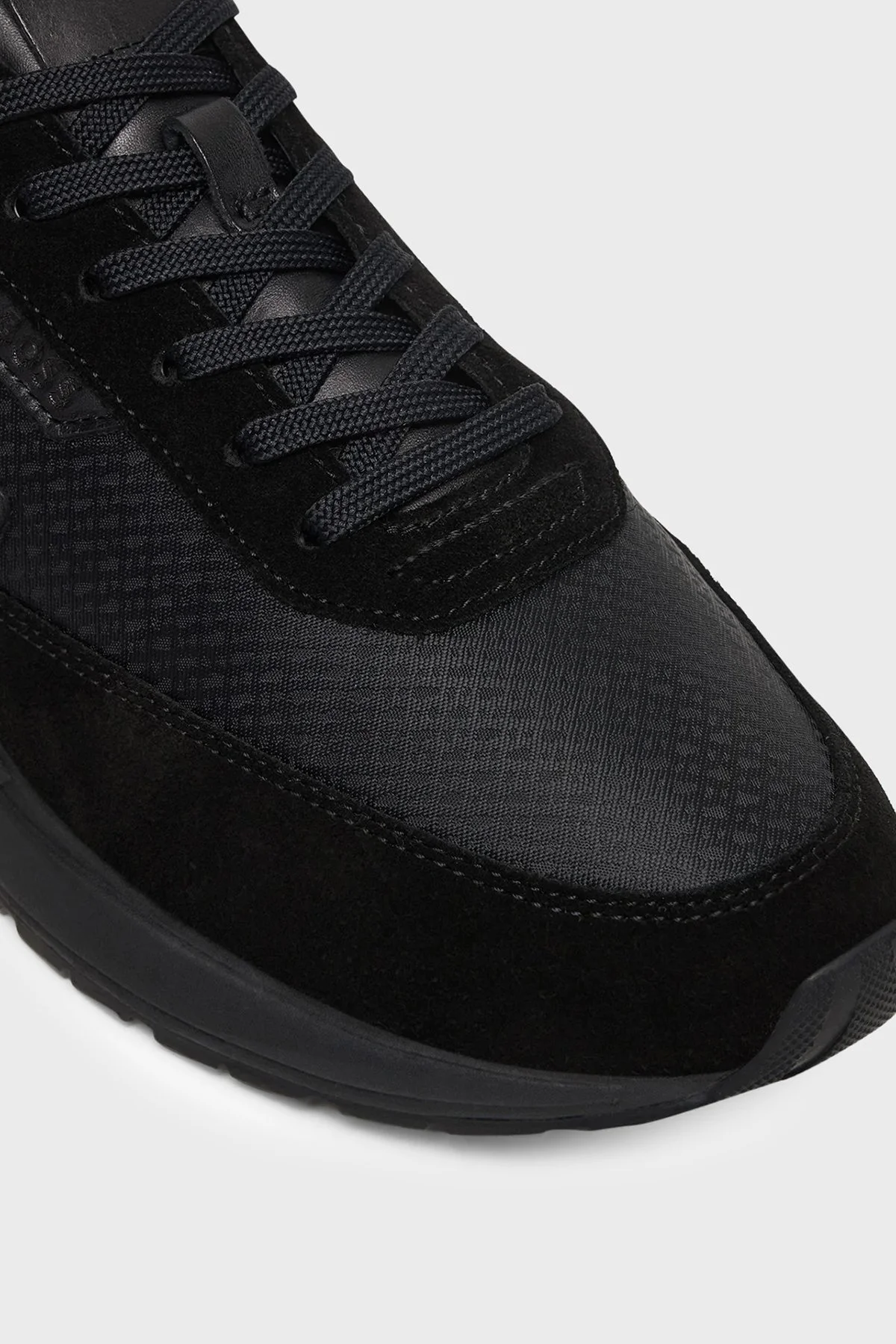 Boss Logolu Süet Detaylı Sneaker Erkek Ayakkabı 50557841 005 SİYAH - 6