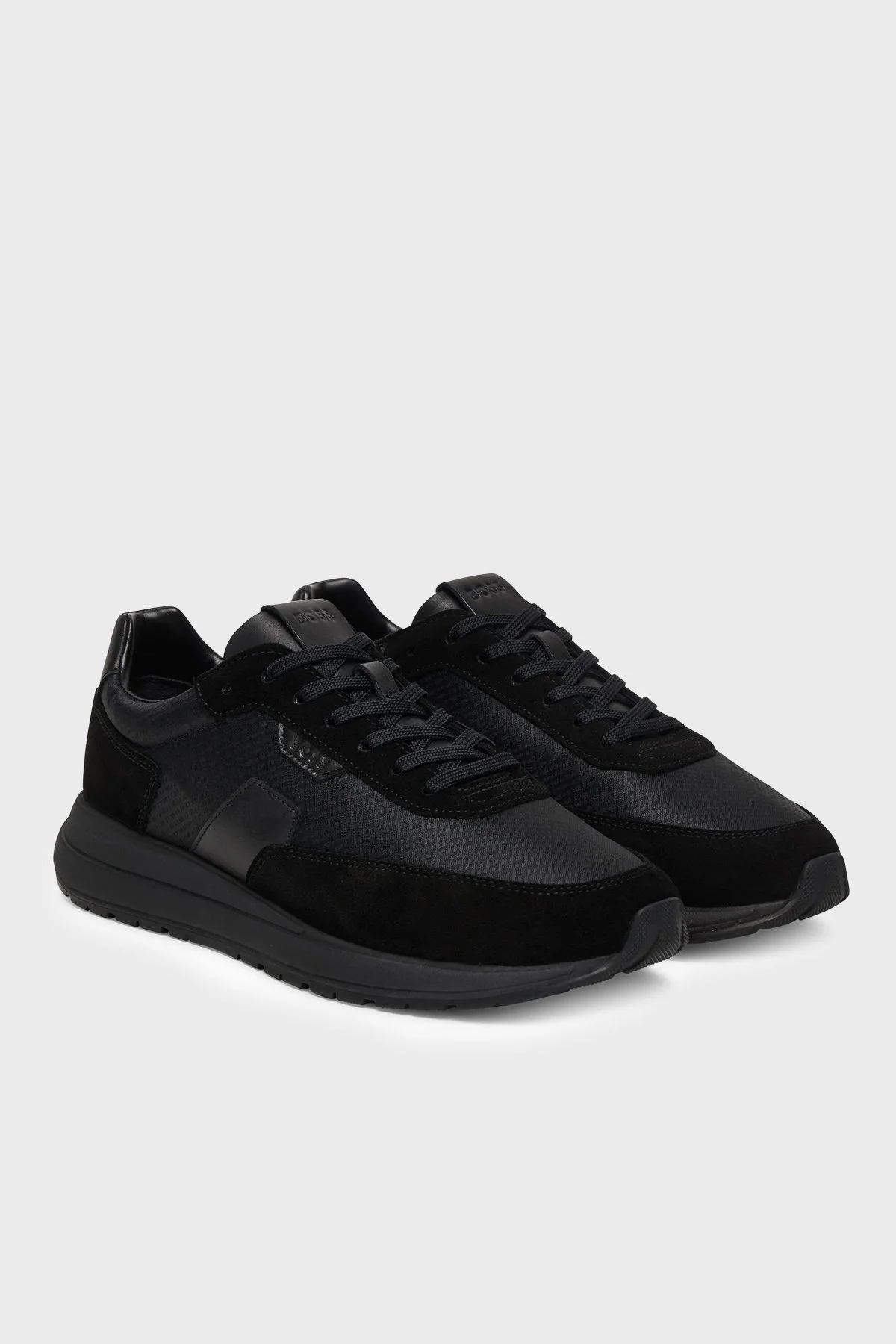 Boss Logolu Süet Detaylı Sneaker Erkek Ayakkabı 50557841 005 SİYAH - 2