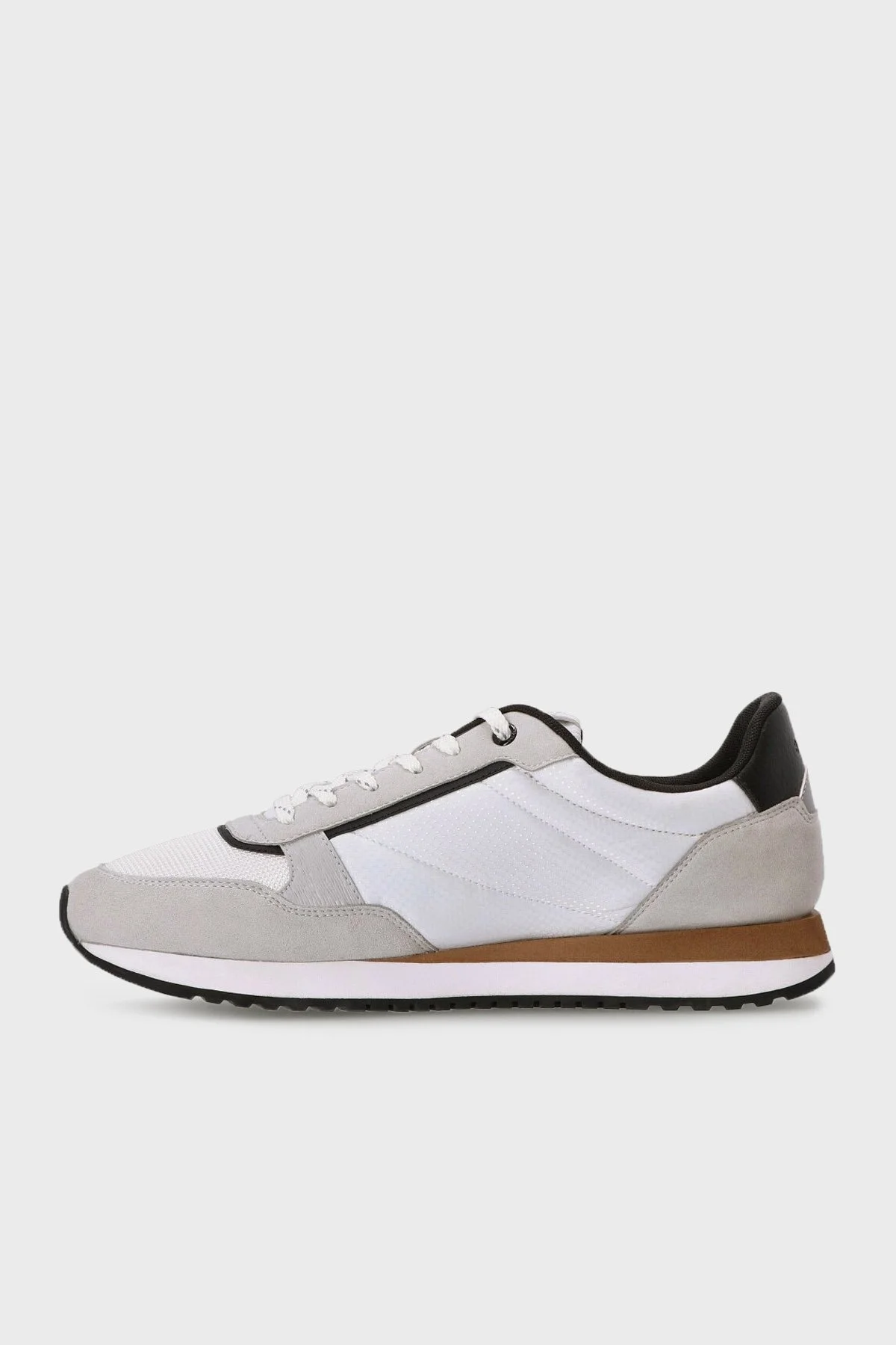 Boss Logolu Süet Detaylı Spor Erkek Ayakkabı 50503715 121 BEYAZ - 7