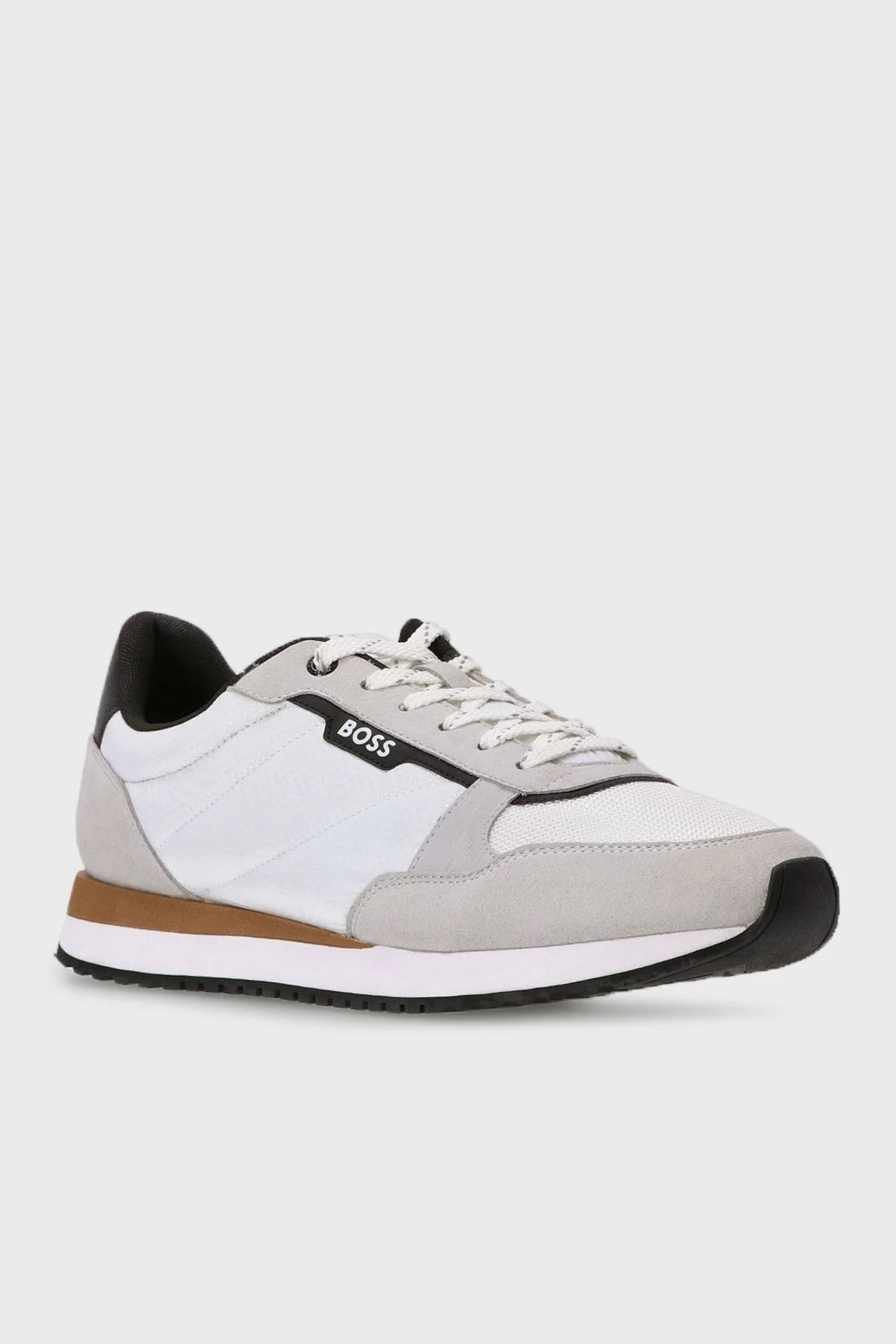Boss Logolu Süet Detaylı Spor Erkek Ayakkabı 50503715 121 BEYAZ - 8