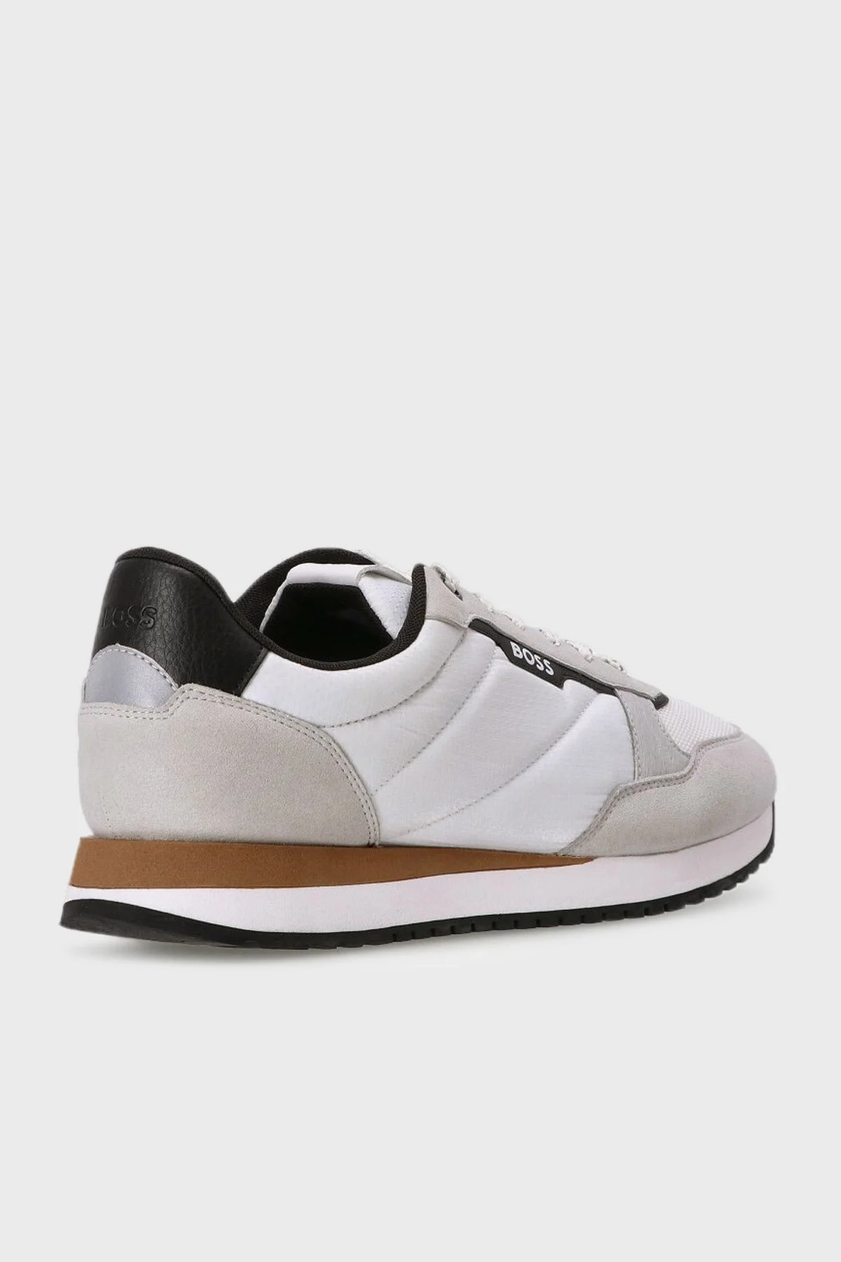 Boss Logolu Süet Detaylı Spor Erkek Ayakkabı 50503715 121 BEYAZ - 9