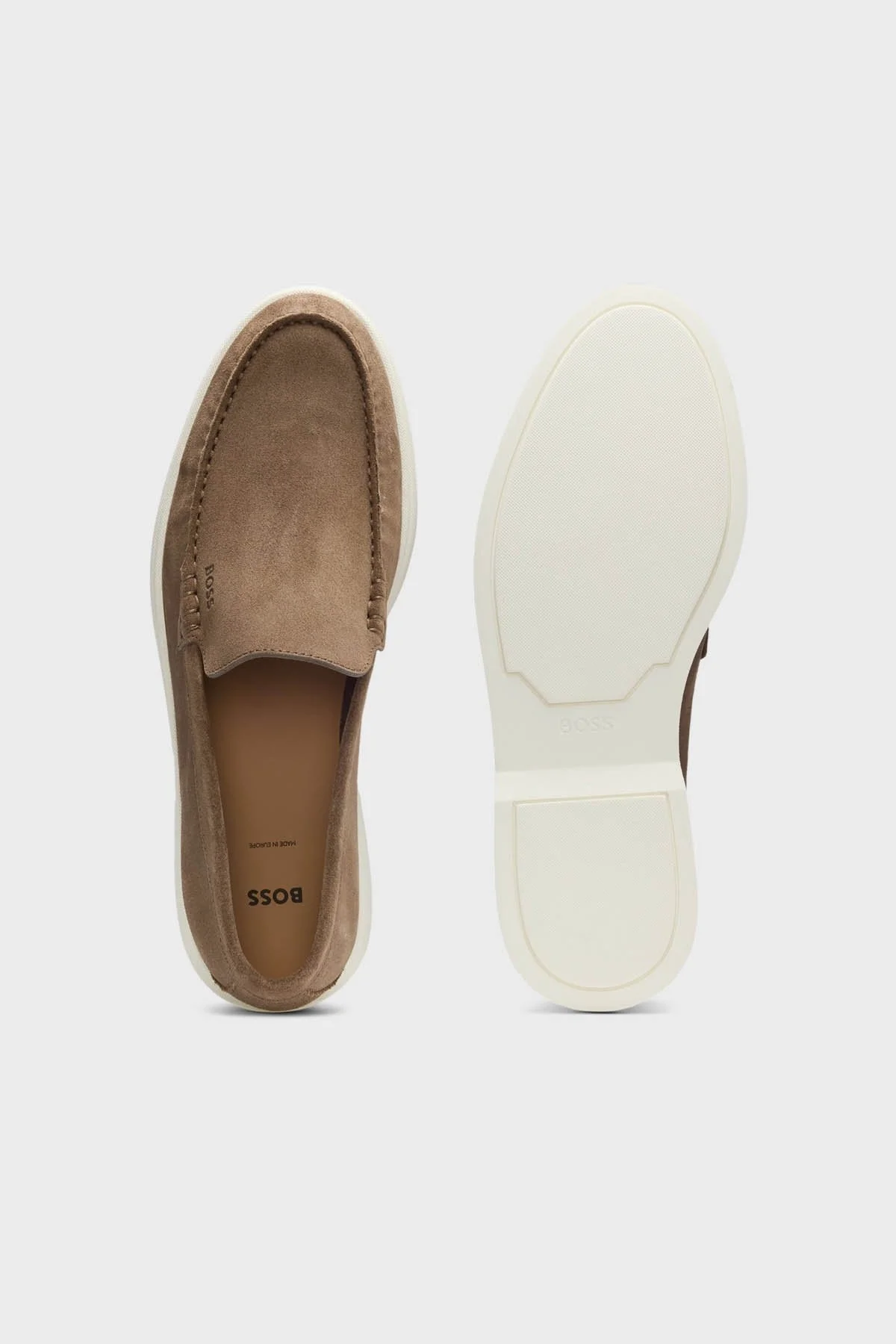 Boss Logolu Süet Laofer Erkek Ayakkabı 50543083 260 KAHVE - 5