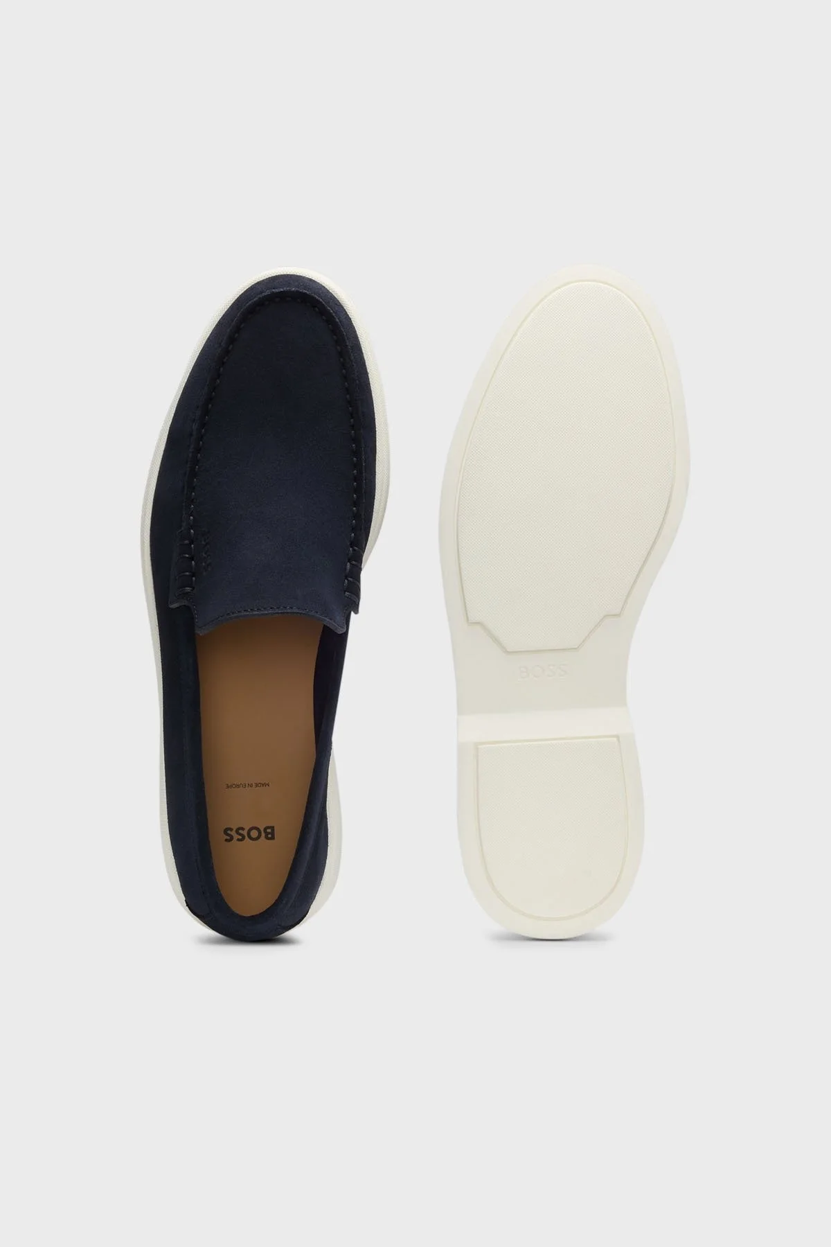 Boss Logolu Süet Laofer Erkek Ayakkabı 50543083 401 LACİVERT - 5