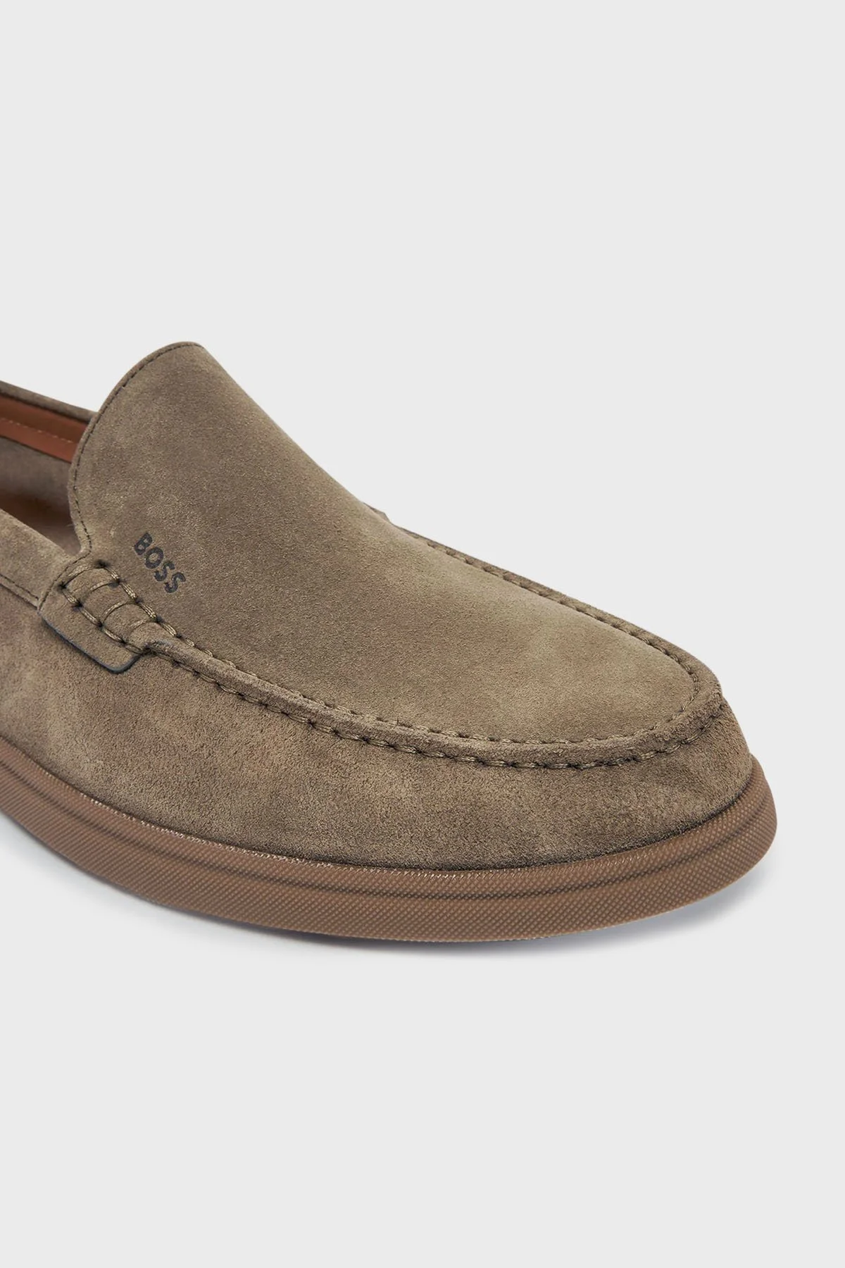 Boss Logolu Süet Loafer Erkek Ayakkabı 50543083 265 KAHVE - 6
