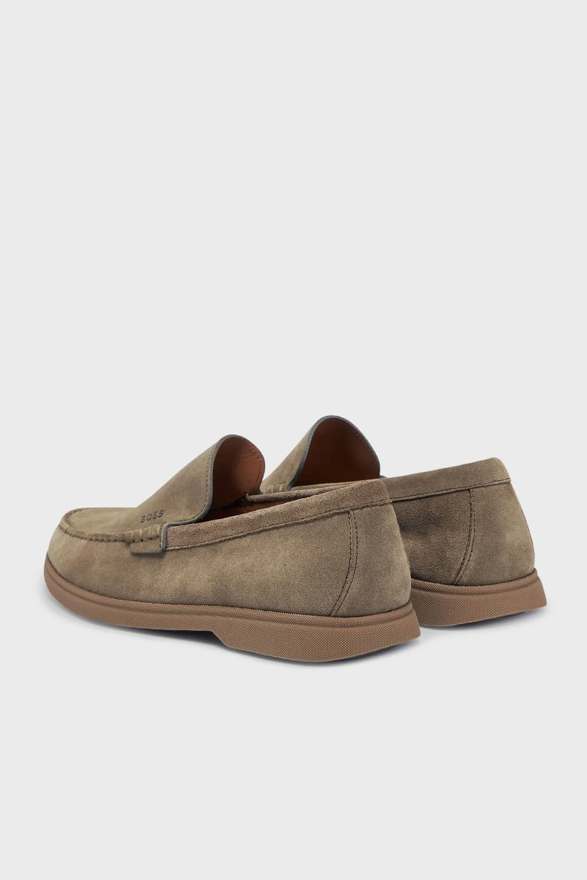 Boss Logolu Süet Loafer Erkek Ayakkabı 50543083 265 KAHVE - 4