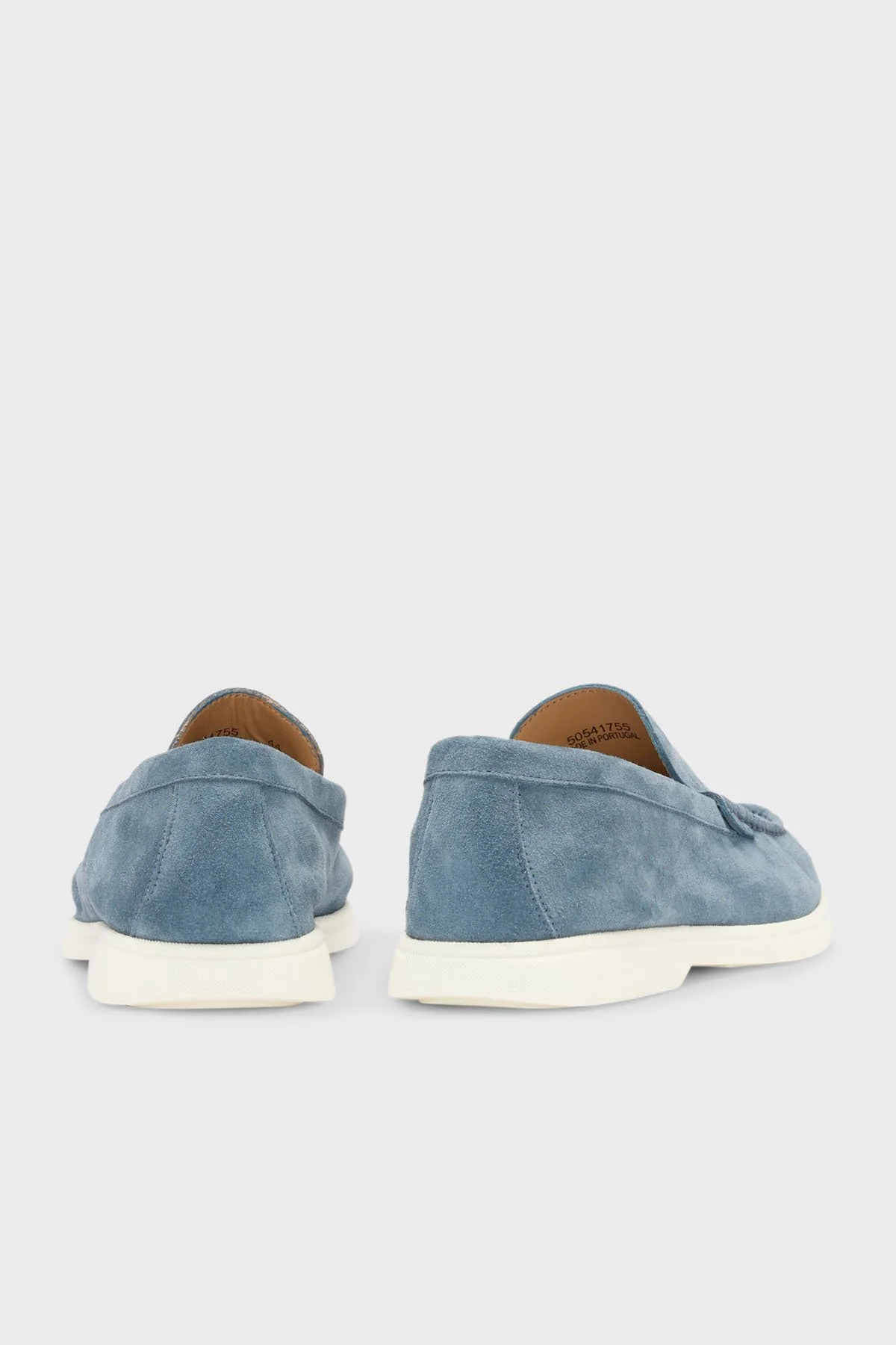Boss Logolu Süet Loafer Erkek Ayakkabı 50543083 460 MAVİ - 5