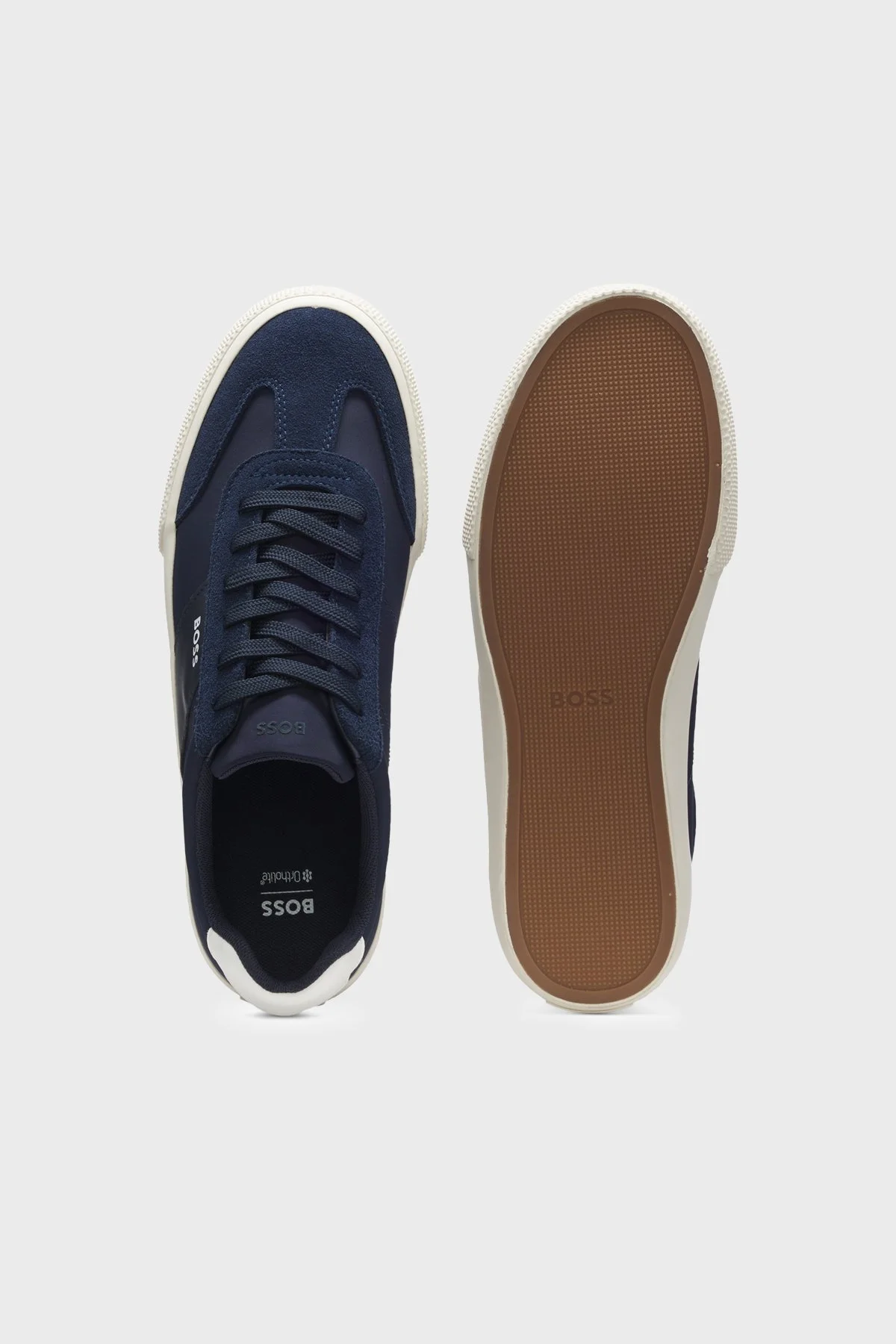 Boss Logolu Süet Sneaker Erkek Ayakkabı 50563847 401 LACİVERT - 5