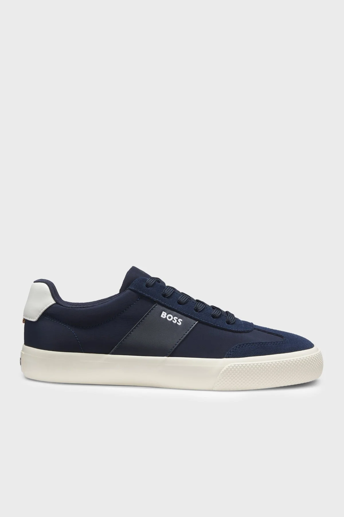 Boss Logolu Süet Sneaker Erkek Ayakkabı 50563847 401 LACİVERT - 1