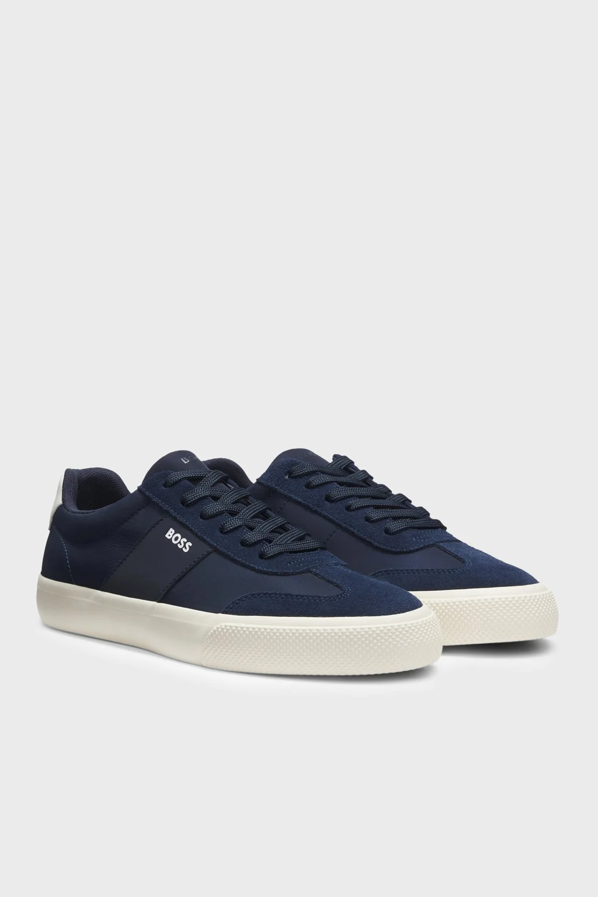 Boss Logolu Süet Sneaker Erkek Ayakkabı 50563847 401 LACİVERT - 3