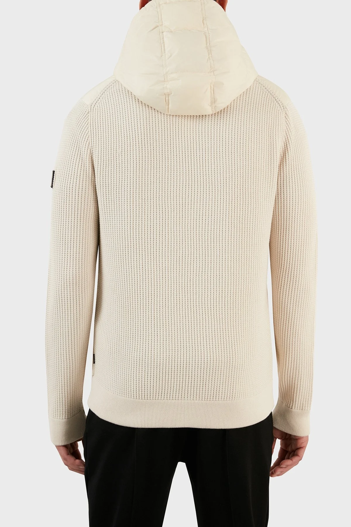 Boss Logolu Yün Karışımlı Kapüşonlu Cepli Regular Fit Erkek Mont 50477366 131 BEJ - 5