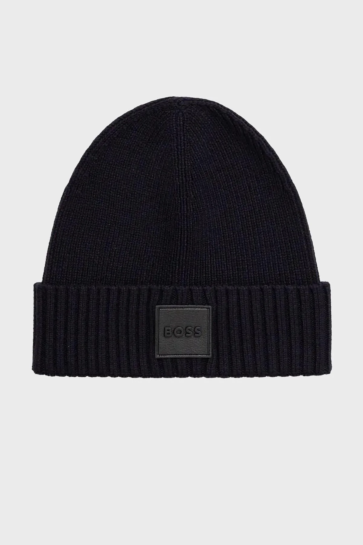 Boss Logolu Yünlü Erkek Bere 50522426 404 LACİVERT - 1