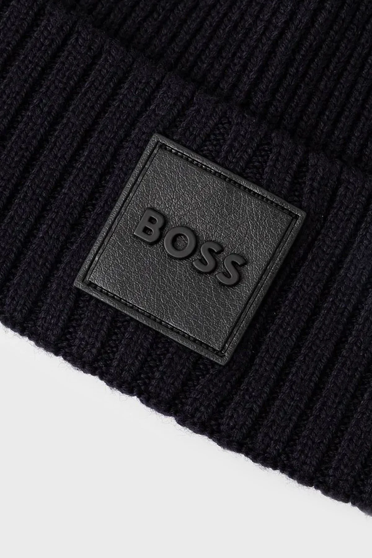 Boss Logolu Yünlü Erkek Bere 50522426 404 LACİVERT - 2