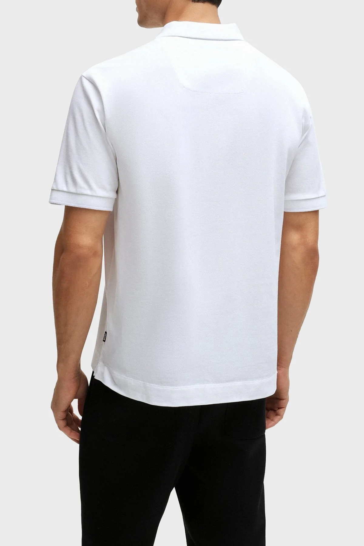 Boss Merserize Pamuklu Regular Fit Erkek Polo Yaka T Shirt 50512112 100 BEYAZ - 3