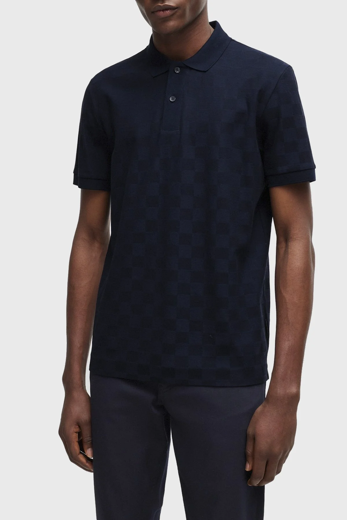 Boss Merserize Pamuklu Regular Fit Erkek Polo Yaka T Shirt 50513592 404 LACİVERT - 1