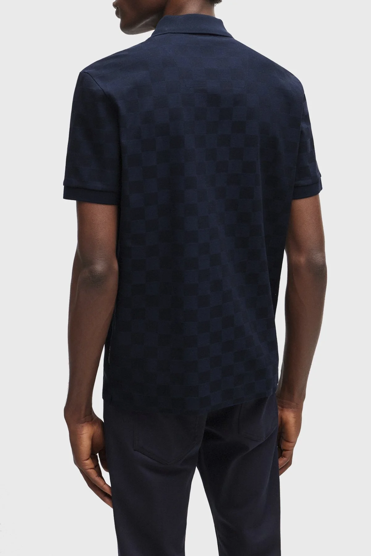 Boss Merserize Pamuklu Regular Fit Erkek Polo Yaka T Shirt 50513592 404 LACİVERT - 4