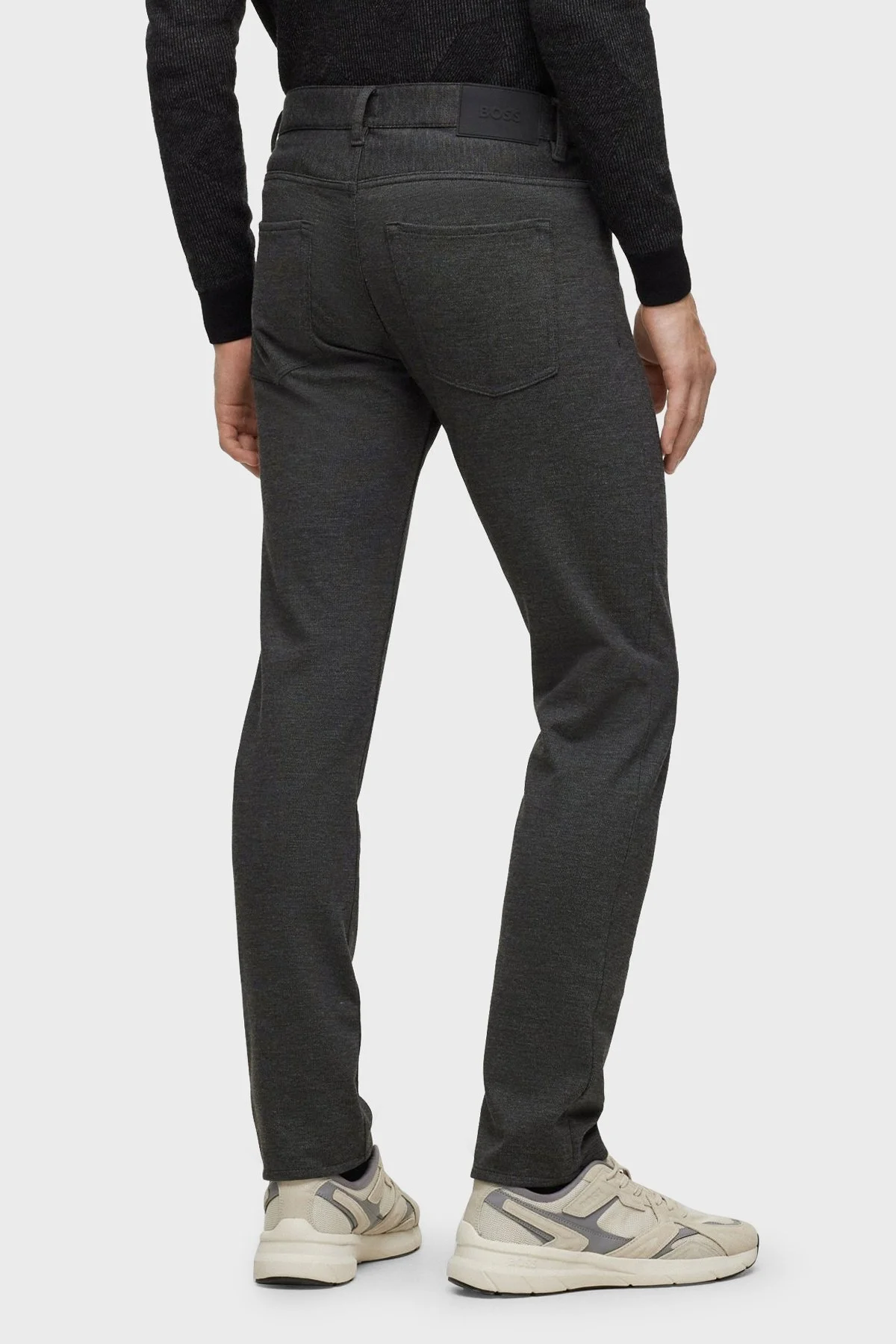 Boss Mikro Desenli Streç Jarseden Slim Fit Jeans Erkek Kot Pantolon 50500762 029 ANTRASİT - 3