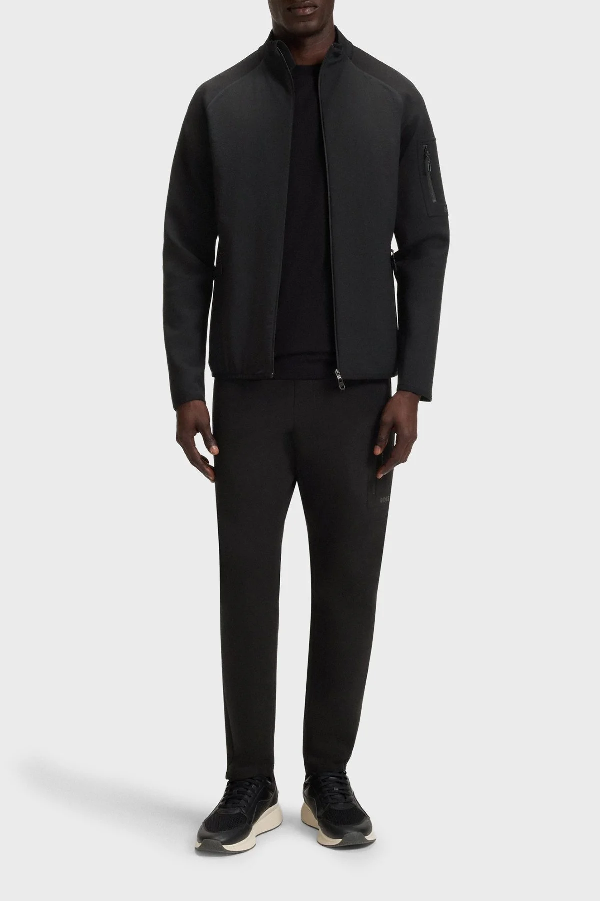 Boss Modal ve Pamuk Karışımlı Regular Fit Düz Paça Jogger Erkek Pantolon 50543913 001 SİYAH - 1