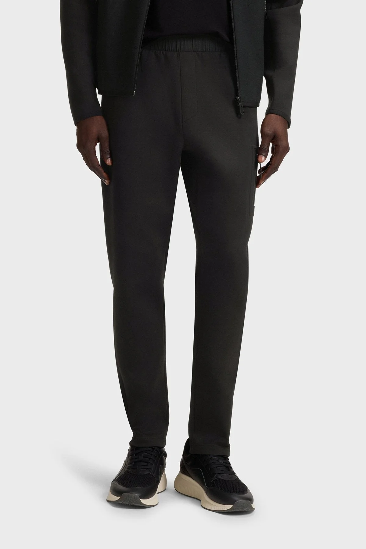 Boss Modal ve Pamuk Karışımlı Regular Fit Düz Paça Jogger Erkek Pantolon 50543913 001 SİYAH - 2