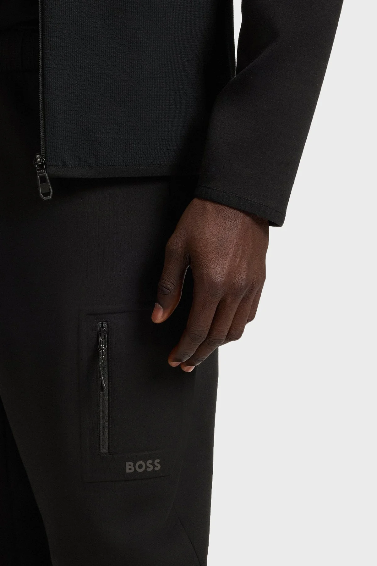 Boss Modal ve Pamuk Karışımlı Regular Fit Düz Paça Jogger Erkek Pantolon 50543913 001 SİYAH - 4