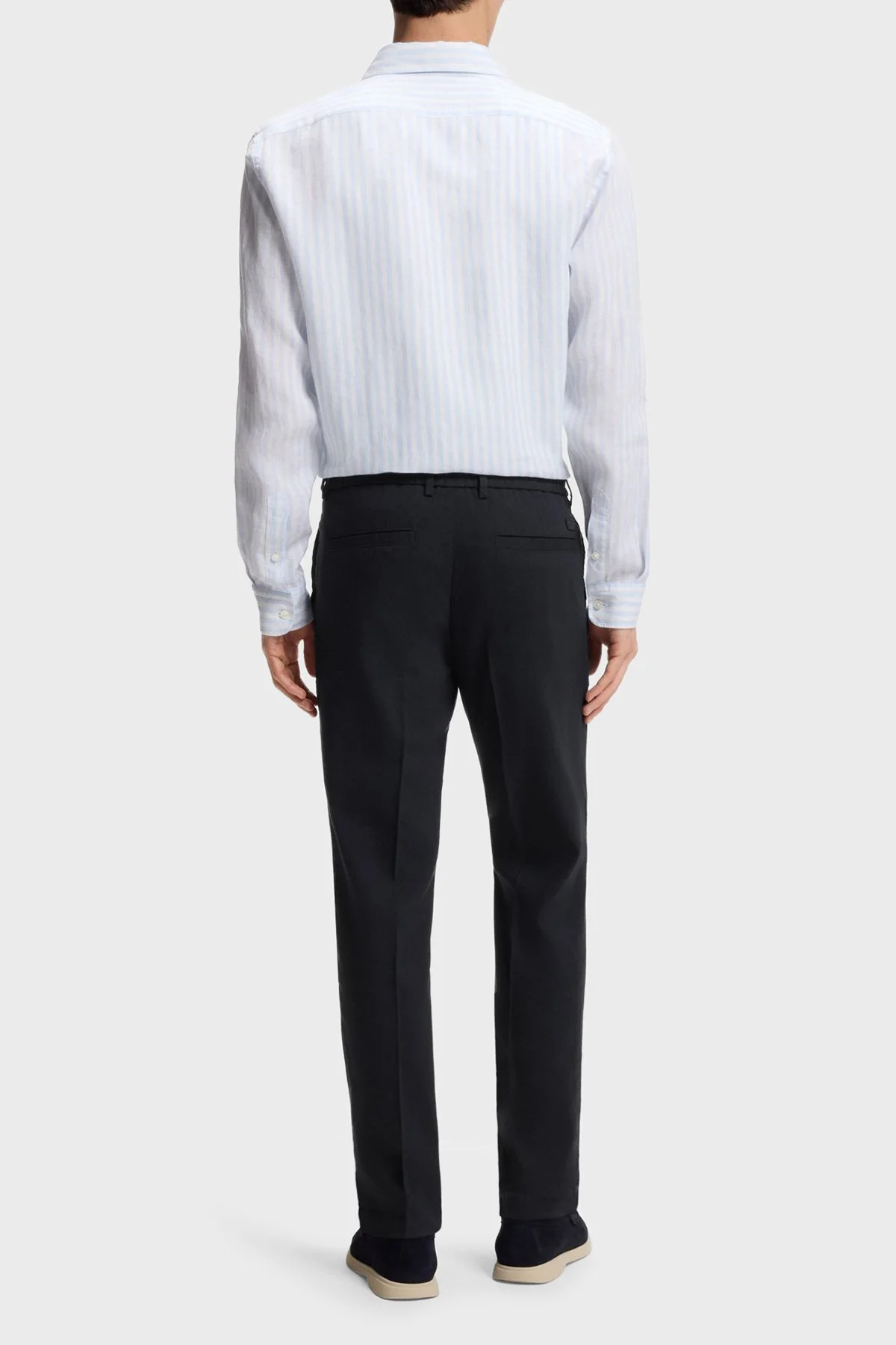 Boss Modern Kesimli Keten Karışımlı Erkek Pantolon 50557859 405 LACİVERT - 3