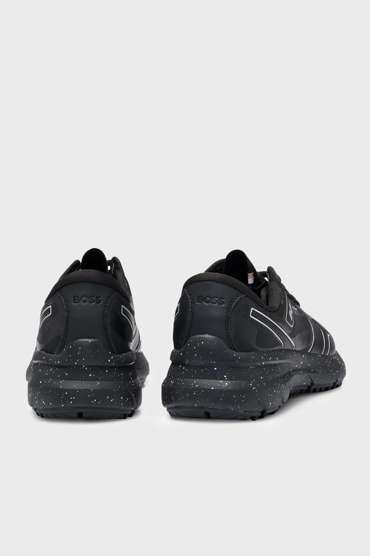 Boss Monogram Baskılı Bağcıklı Spor Erkek Ayakkabı 50498922 001 SİYAH - 5