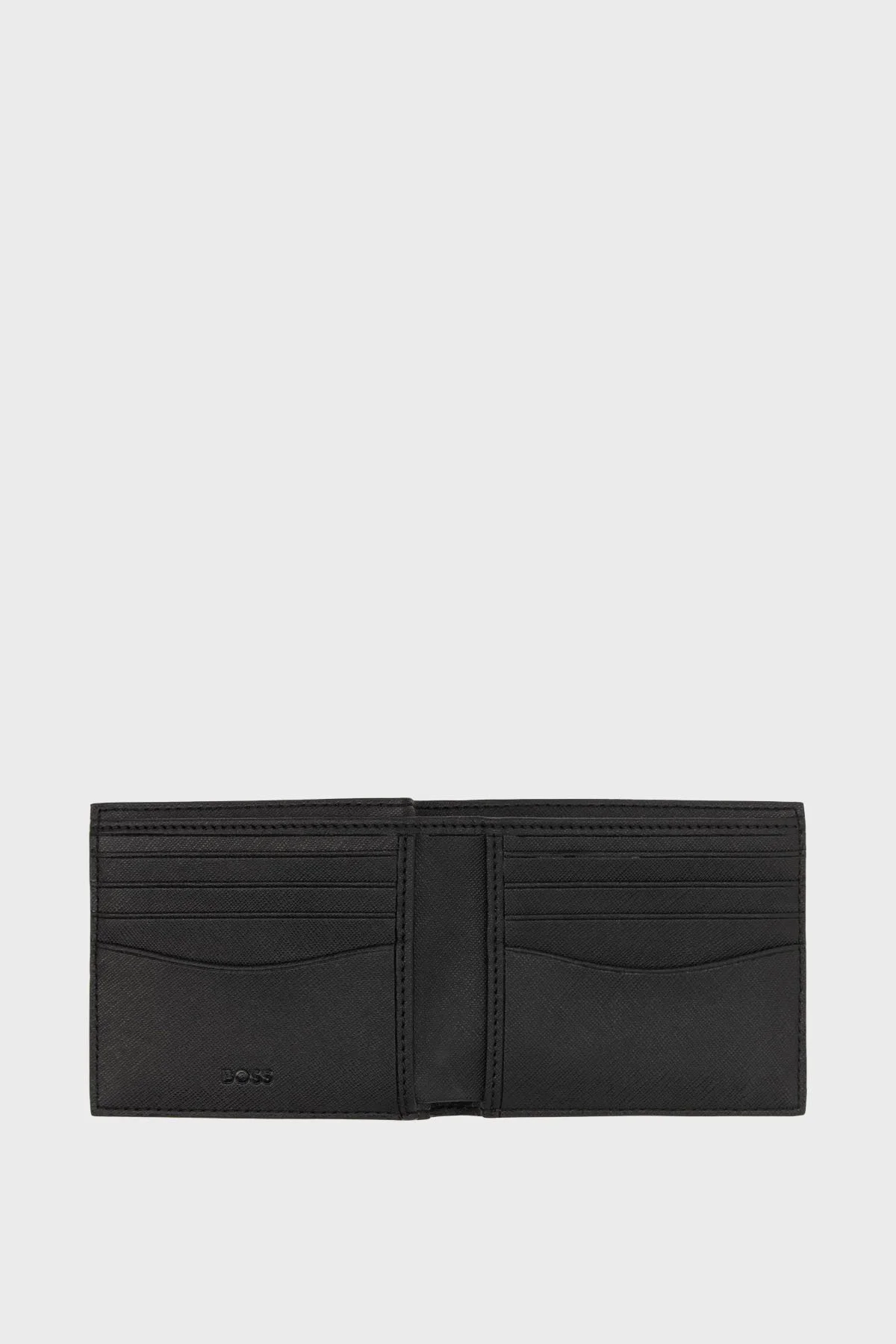 Boss Monogram Baskılı Deri Erkek Cüzdan 50542379 002 SİYAH - 2