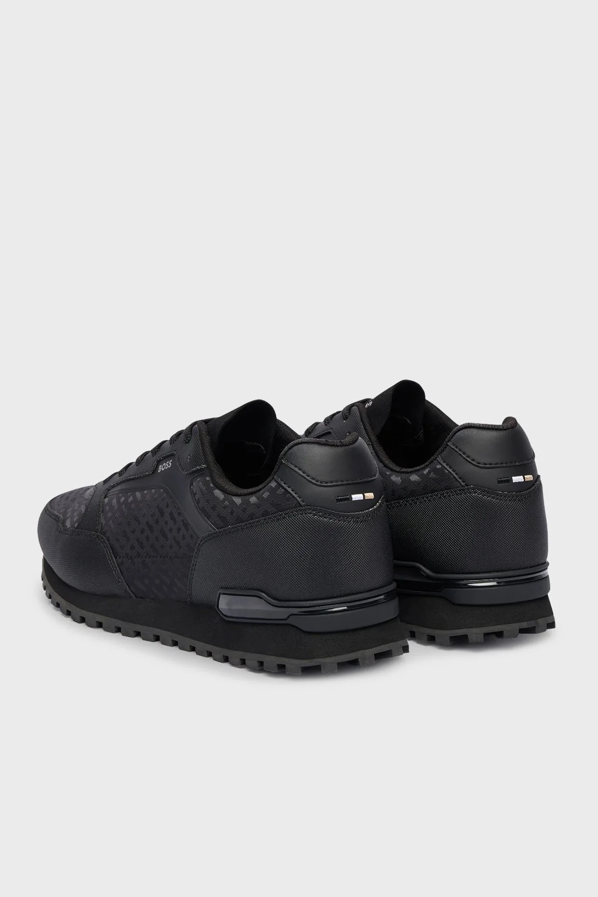 Boss Monogram Jakarlı Sneaker Erkek Ayakkabı 50552897 005 SİYAH - 3