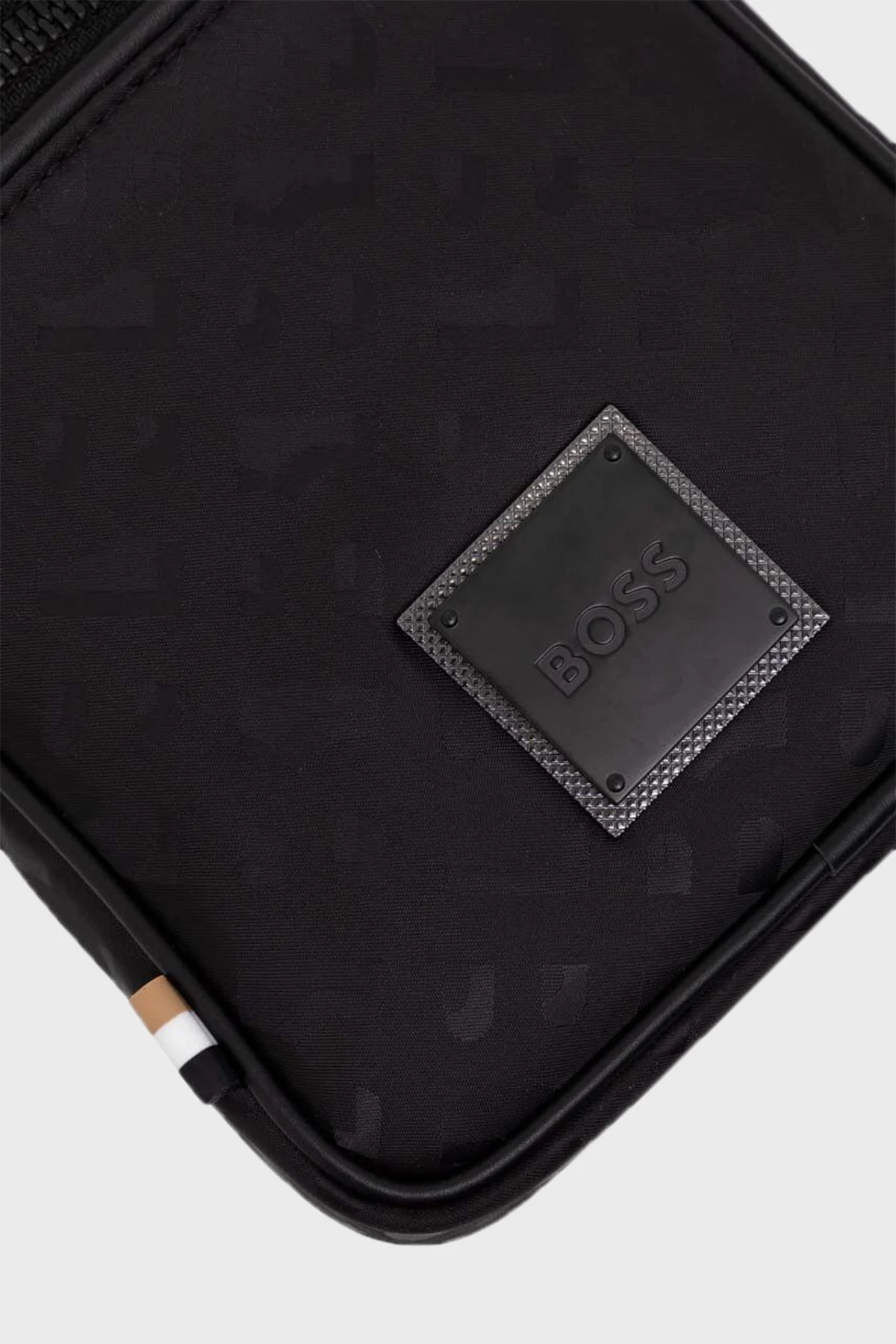 Boss Monogram Logo Baskılı Ayarlanabilir Askılı Erkek Çanta 50512079 001 SİYAH - 5