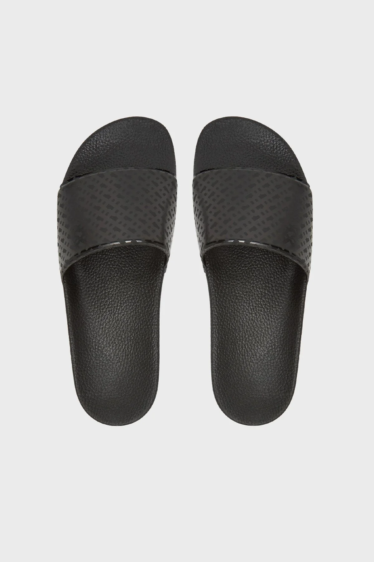 Boss Monogram Logo Baskılı Erkek Terlik 50541783 001 SİYAH - 3