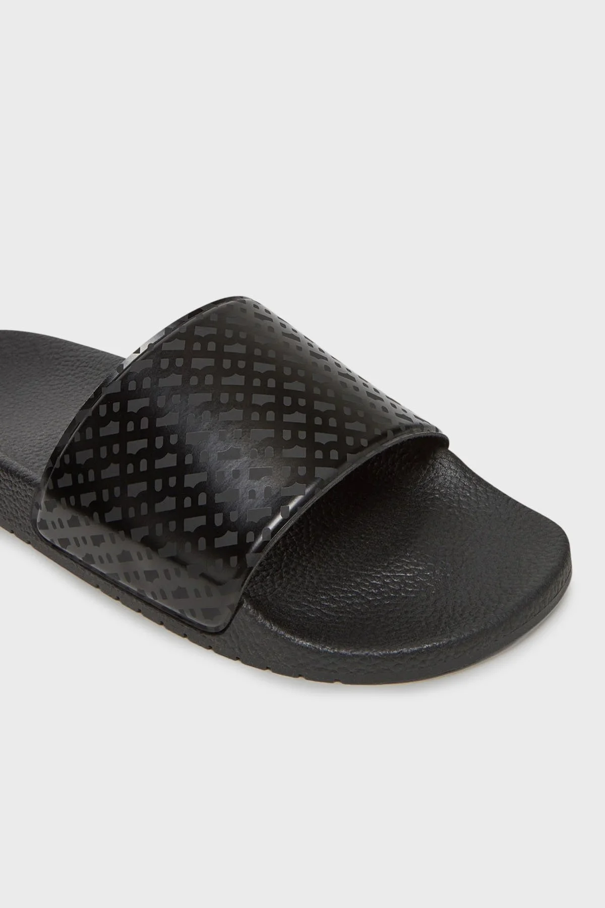 Boss Monogram Logo Baskılı Erkek Terlik 50541783 001 SİYAH - 4