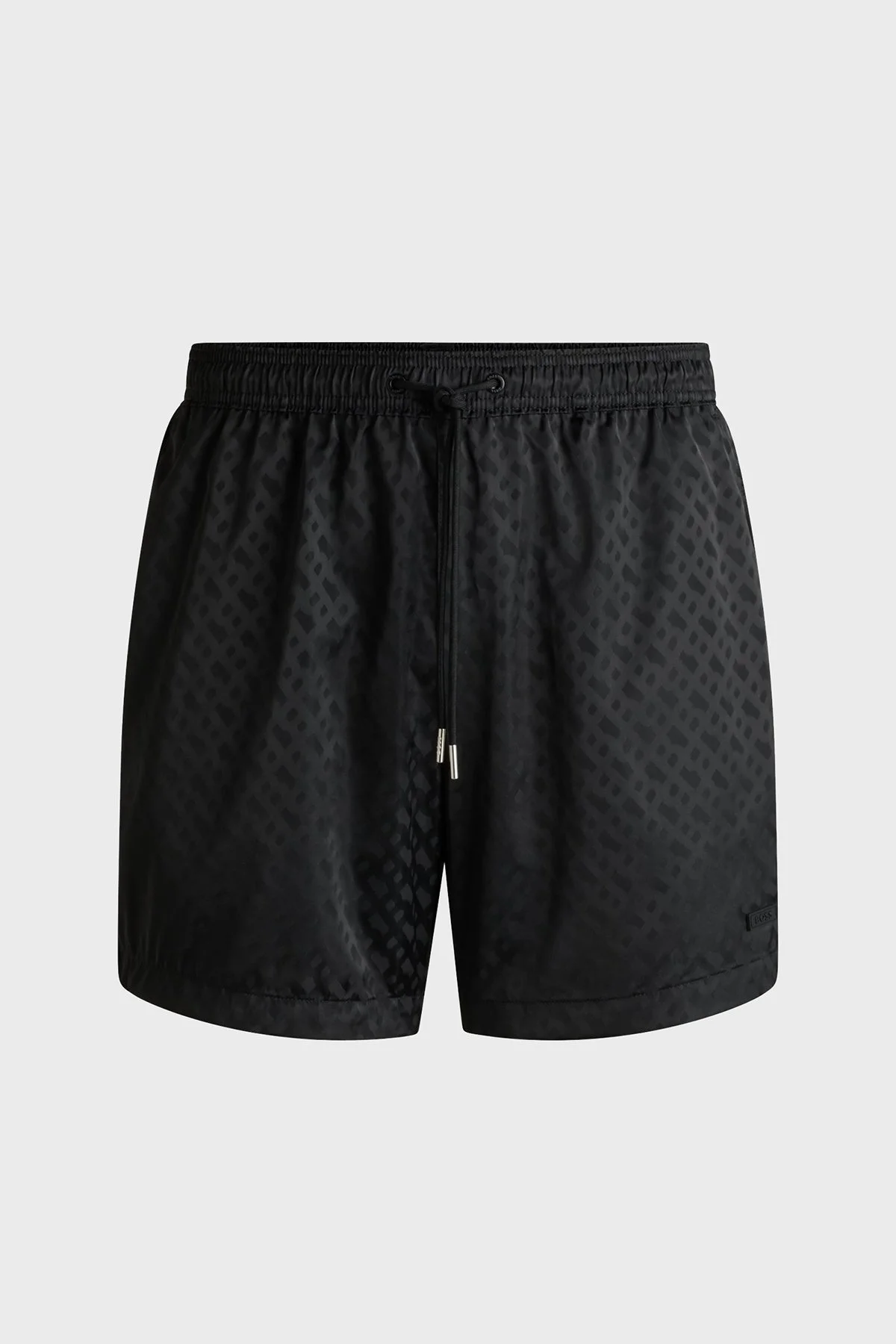 Boss Monogram Logo Baskılı Regular Fit Normal Bel Mayo Erkek Short 50539313 001 SİYAH - 4