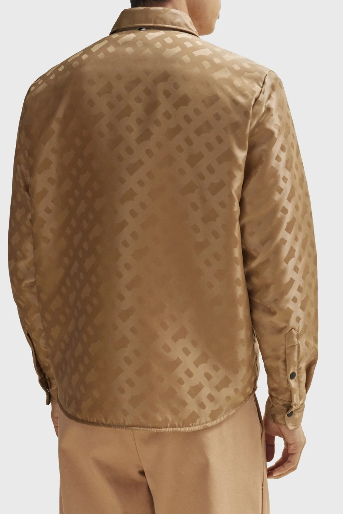 Boss Monogram Logolu Relaxed Fit Erkek Gömlek 50509206 260 KAHVE - 4