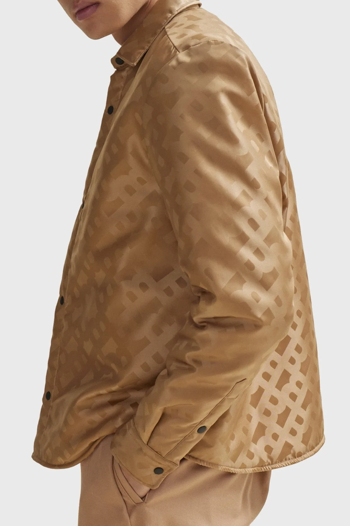 Boss Monogram Logolu Relaxed Fit Erkek Gömlek 50509206 260 KAHVE - 5